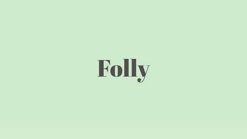 Word of the Day: Folly