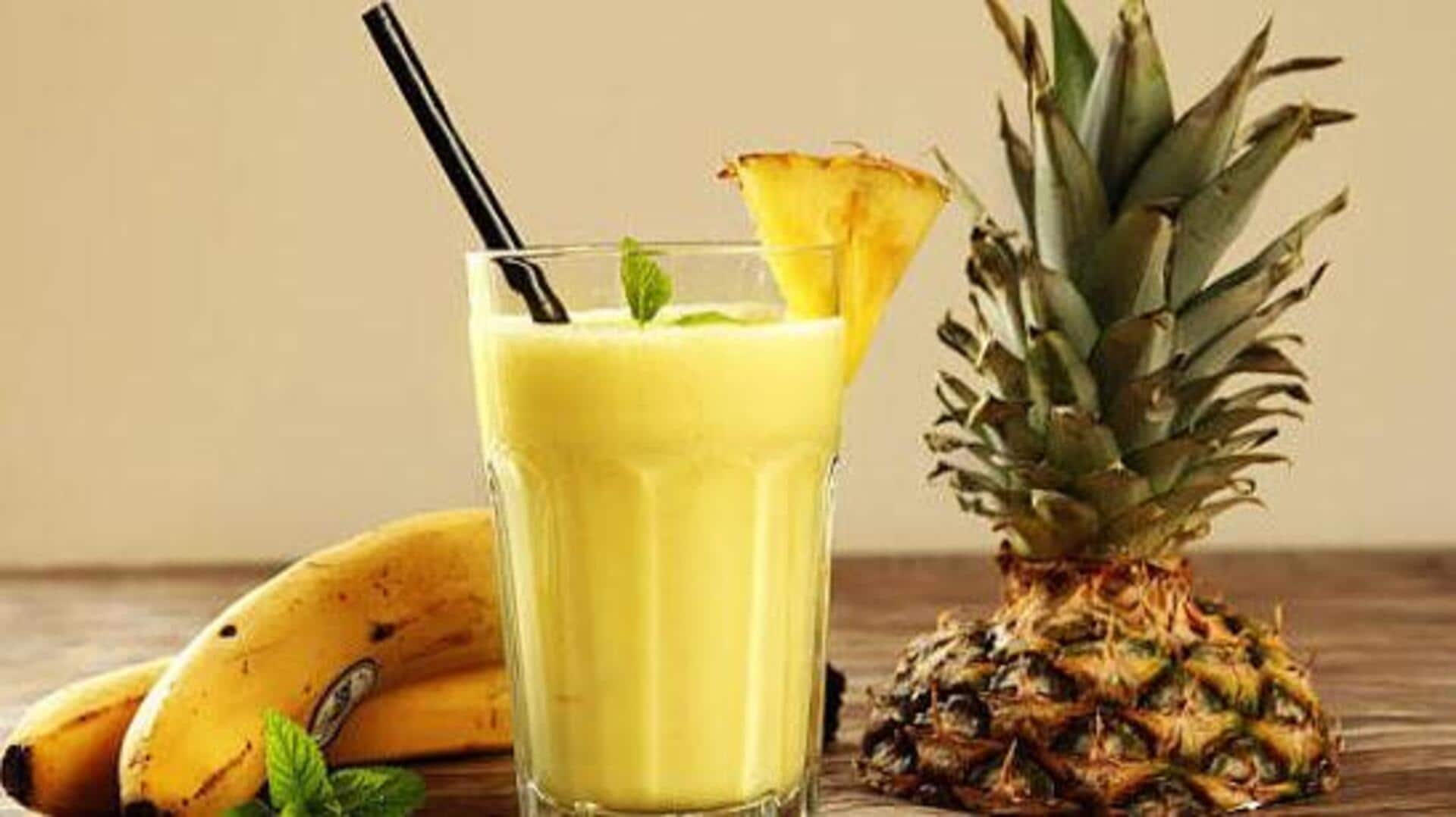 Quick and refreshing: Pineapple coconut smoothie