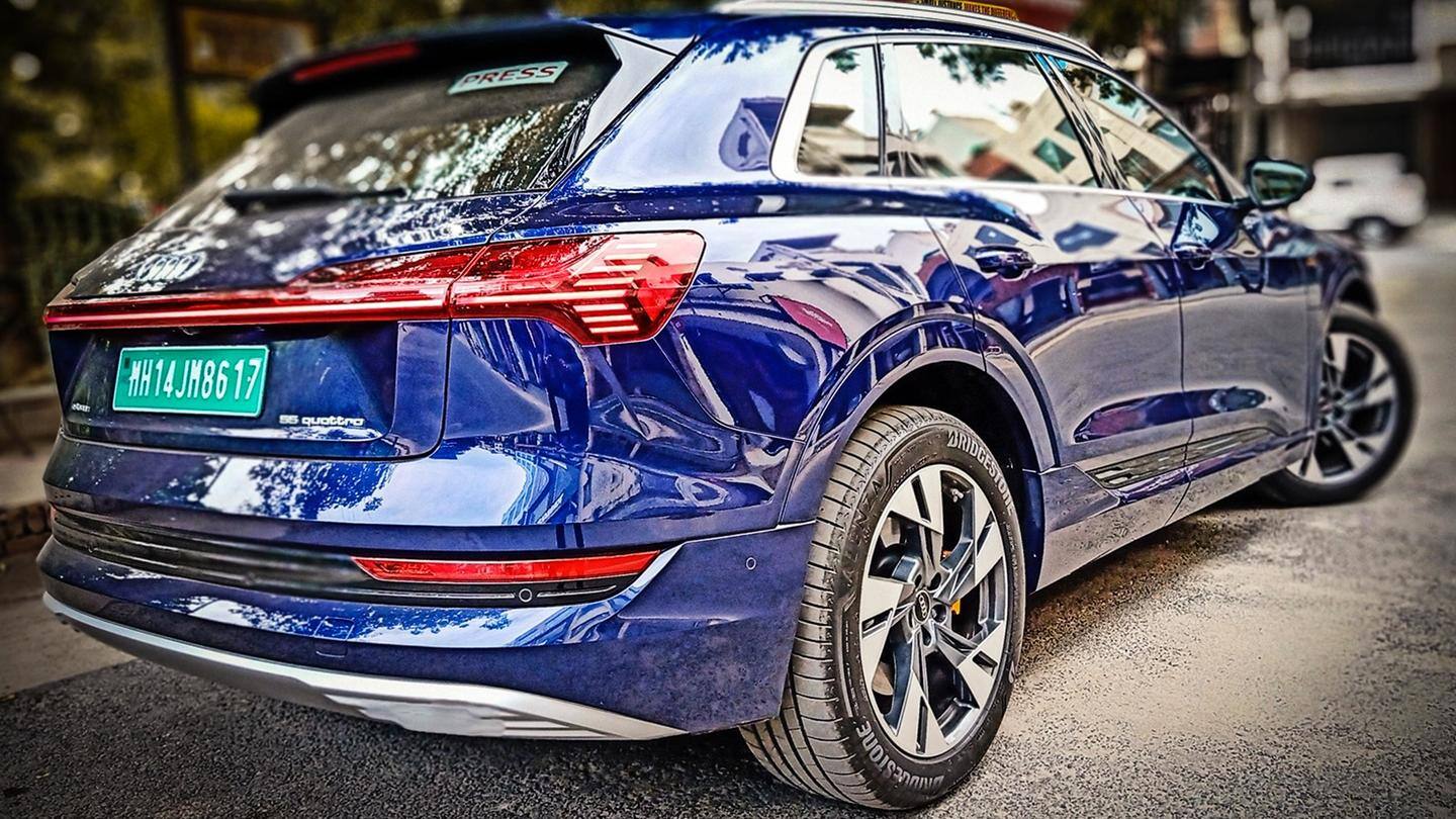 The car has a distinctive design language The car has a distinctive design language