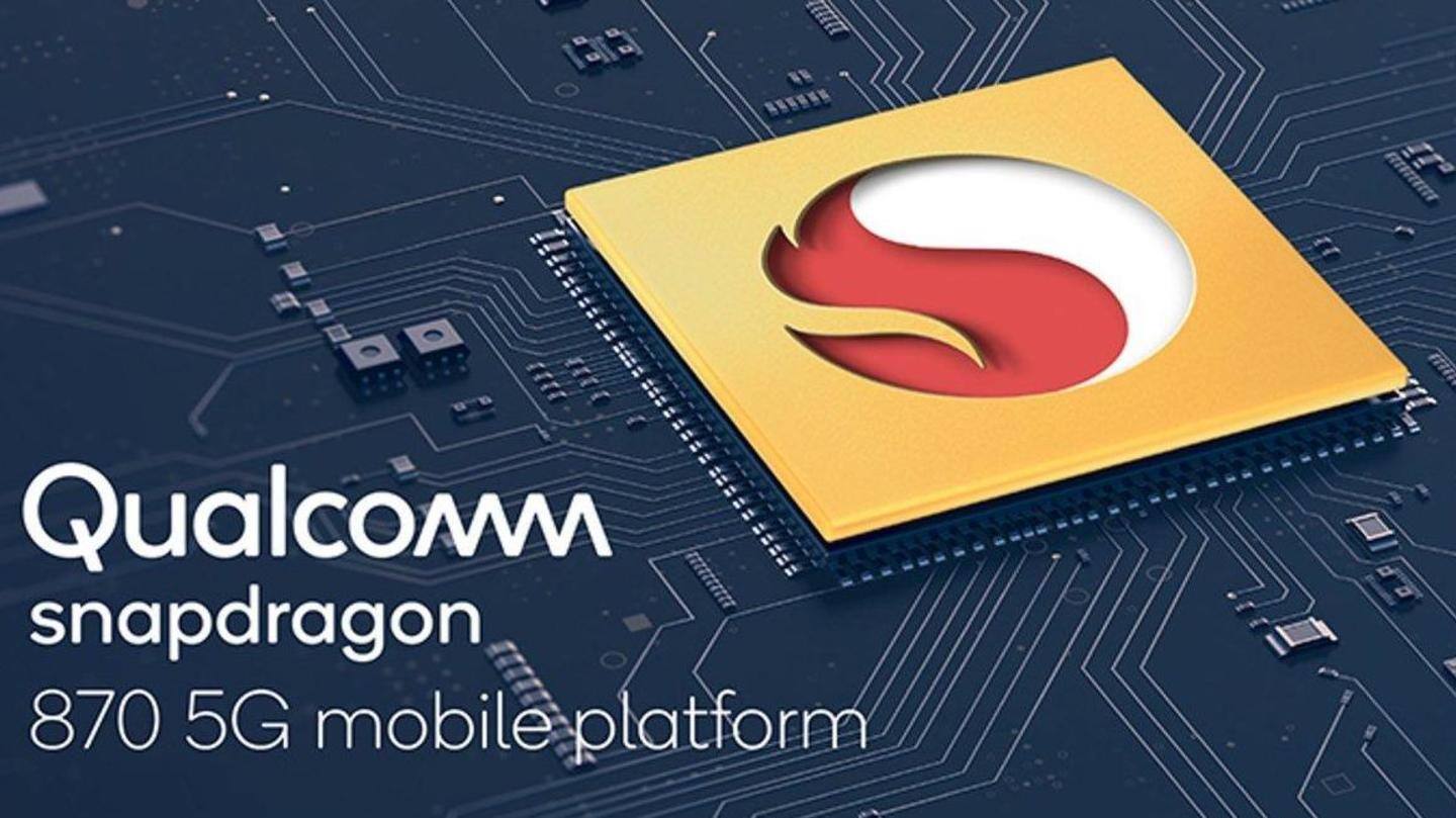 The handset will be backed by a Snapdragon 870 chipset The handset will be backed by a Snapdragon 870 chipset