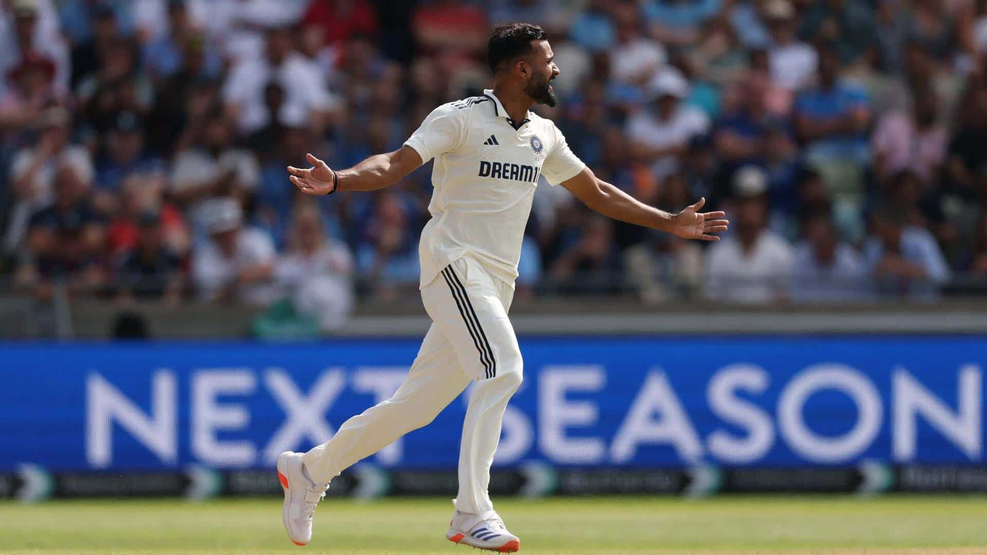 Akash Deep claims his maiden four-wicket haul in Tests: Stats Akash Deep claims his maiden four-wicket haul in Tests: Stats