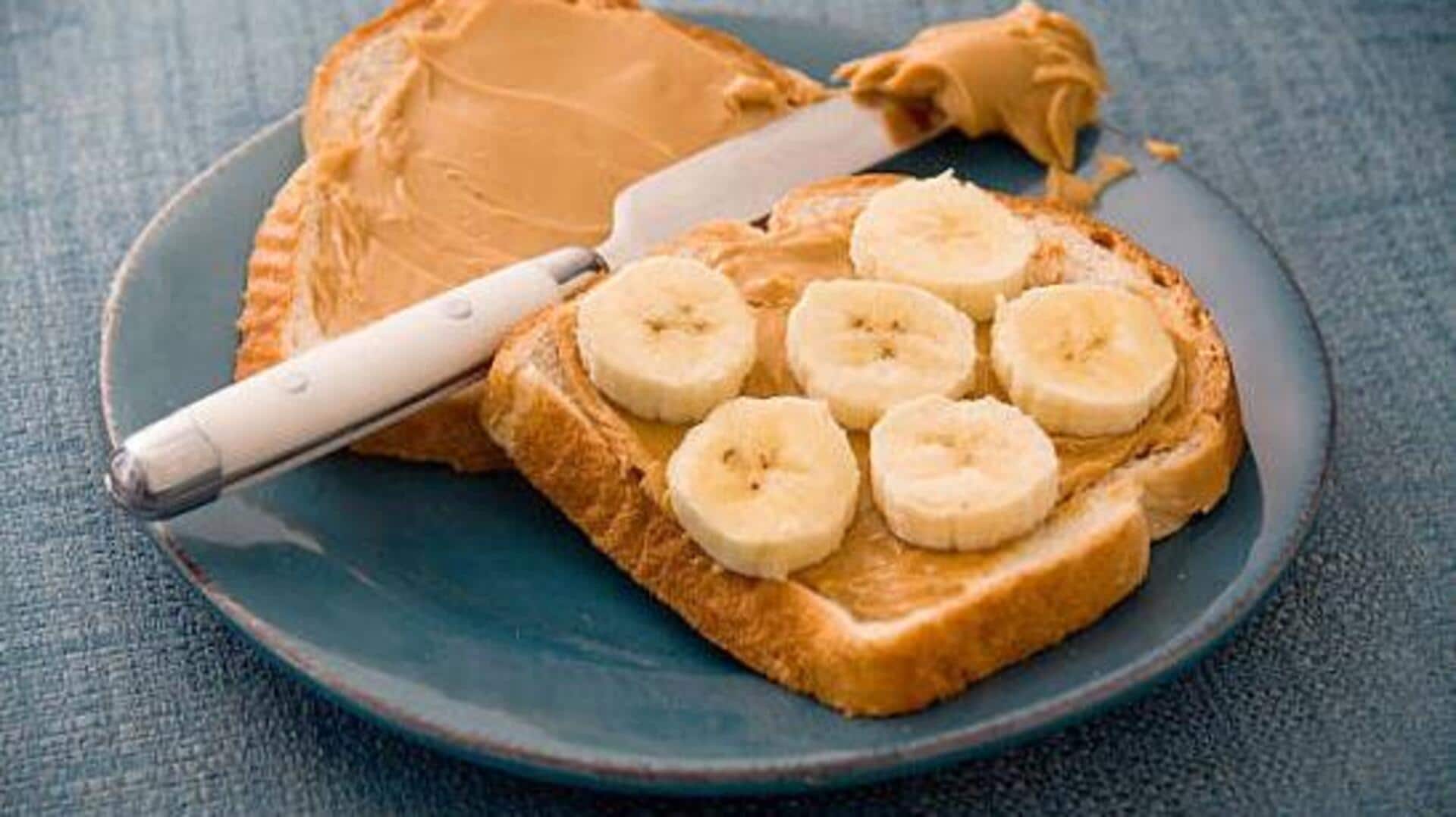Quick and tasty: Peanut butter banana toast 