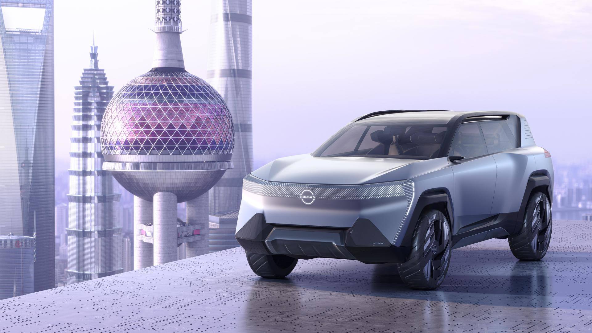 Nissan showcases its futuristic e-SUV design with the Arizon concept