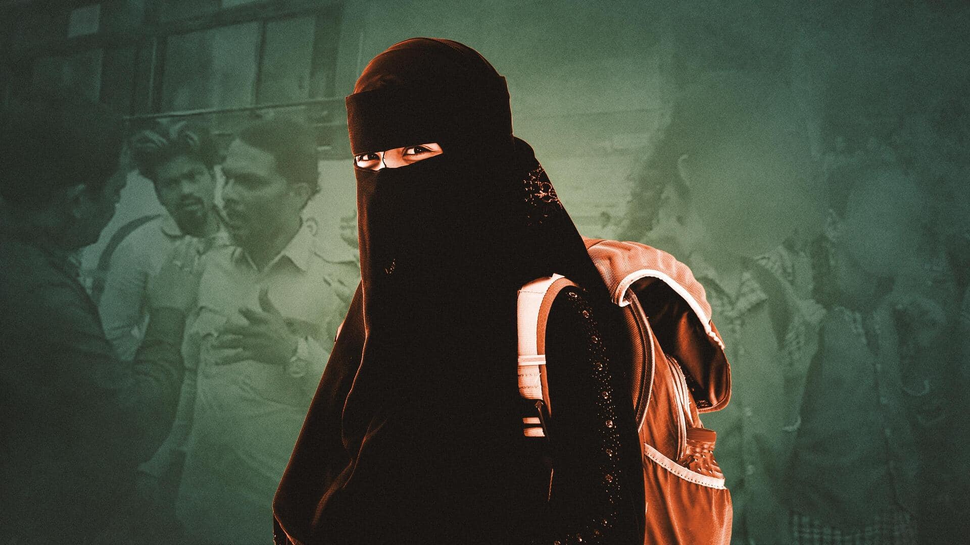 Karnataka: Driver allegedly stops schoolgirls without burqa from boarding bus