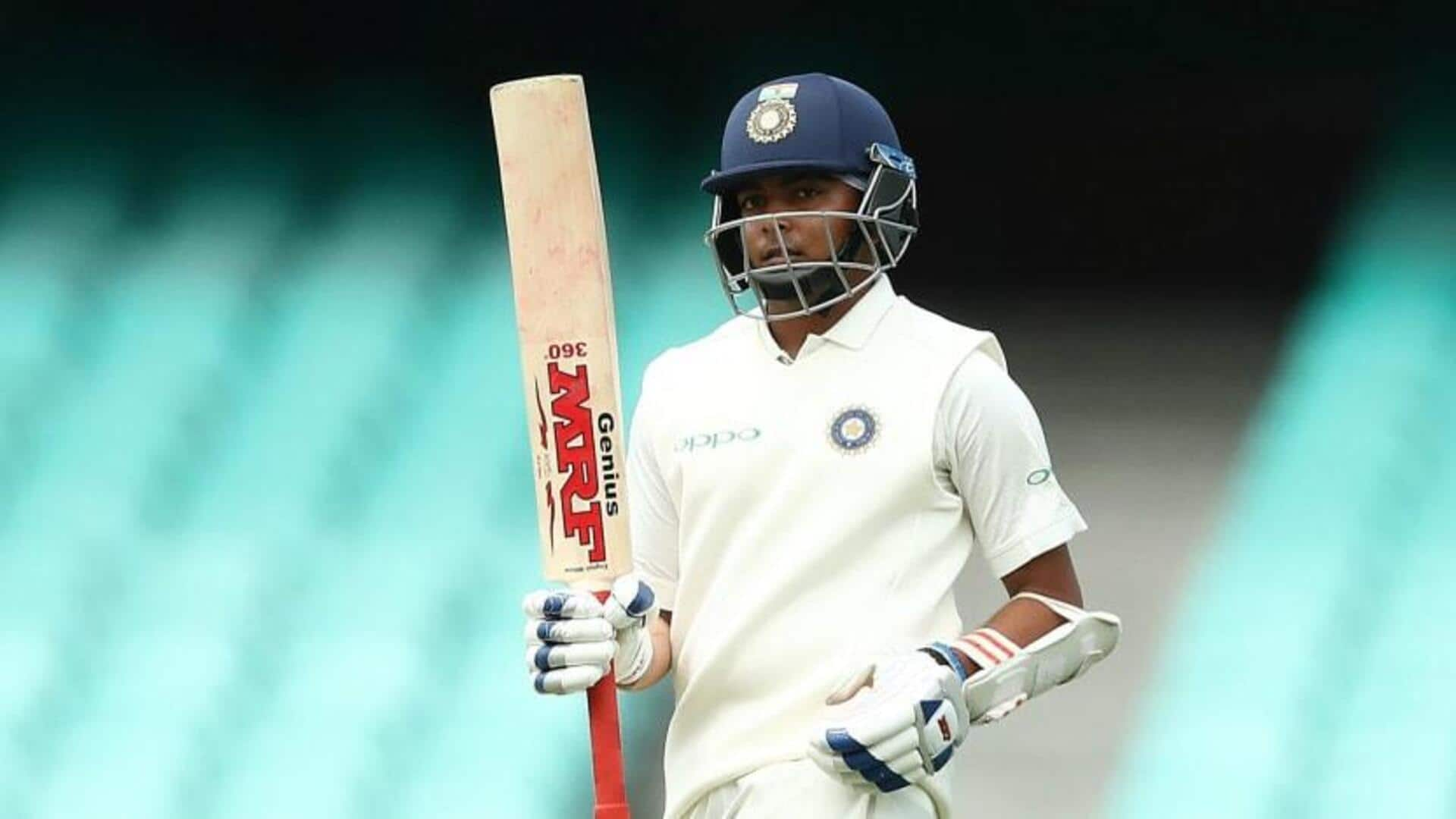 Prithvi Shaw shines with 76 in Irani Cup: Stats 