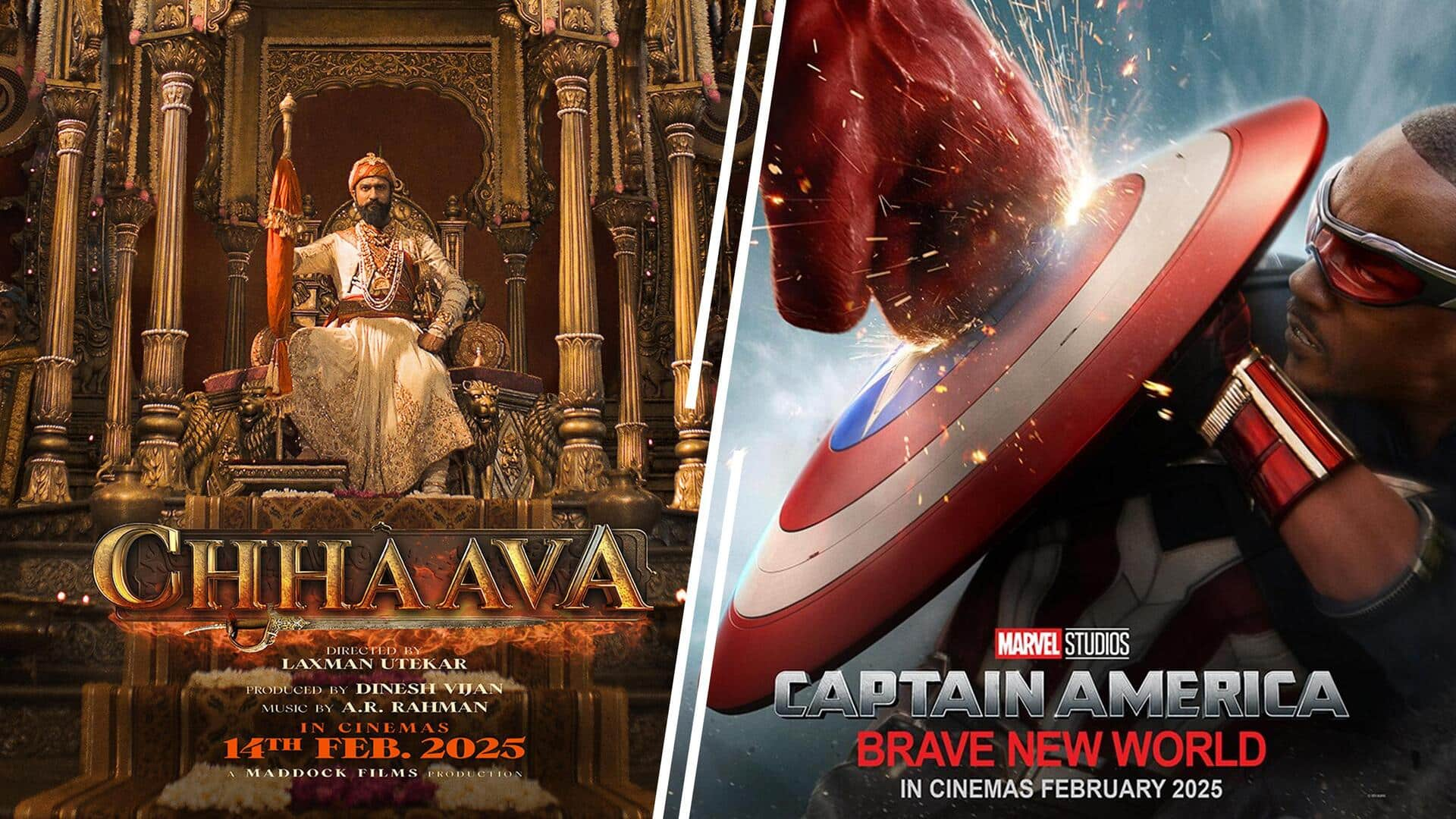 'Chhaava,' 'Captain America': Films to watch in theaters this Friday