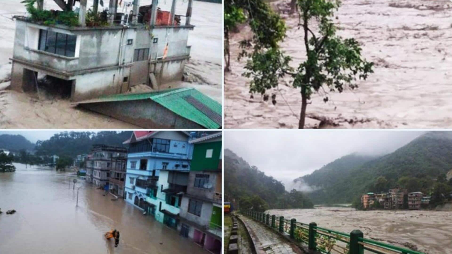 Sikkim: 23 soldiers missing as cloudburst triggers flash flood