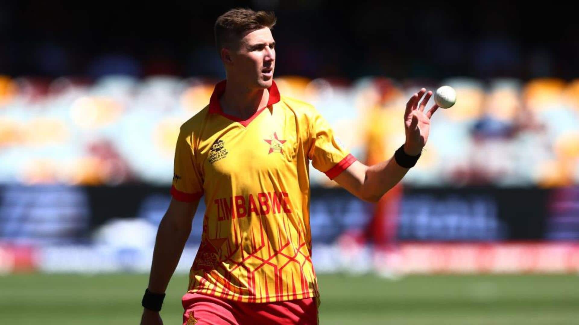 T20I Tri-Series final: Zimbabwe's Brad Evans slams 56* versus SA