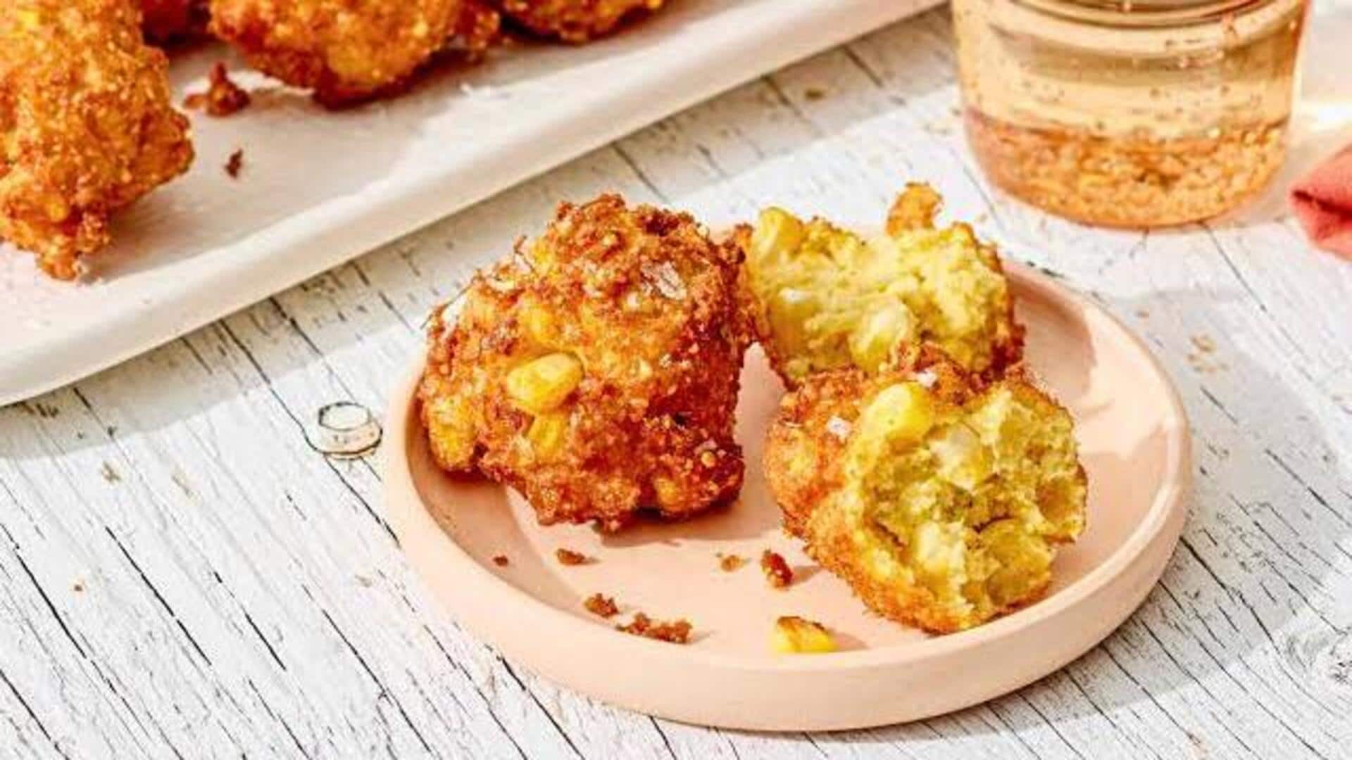 How to make crispy corn fritters 