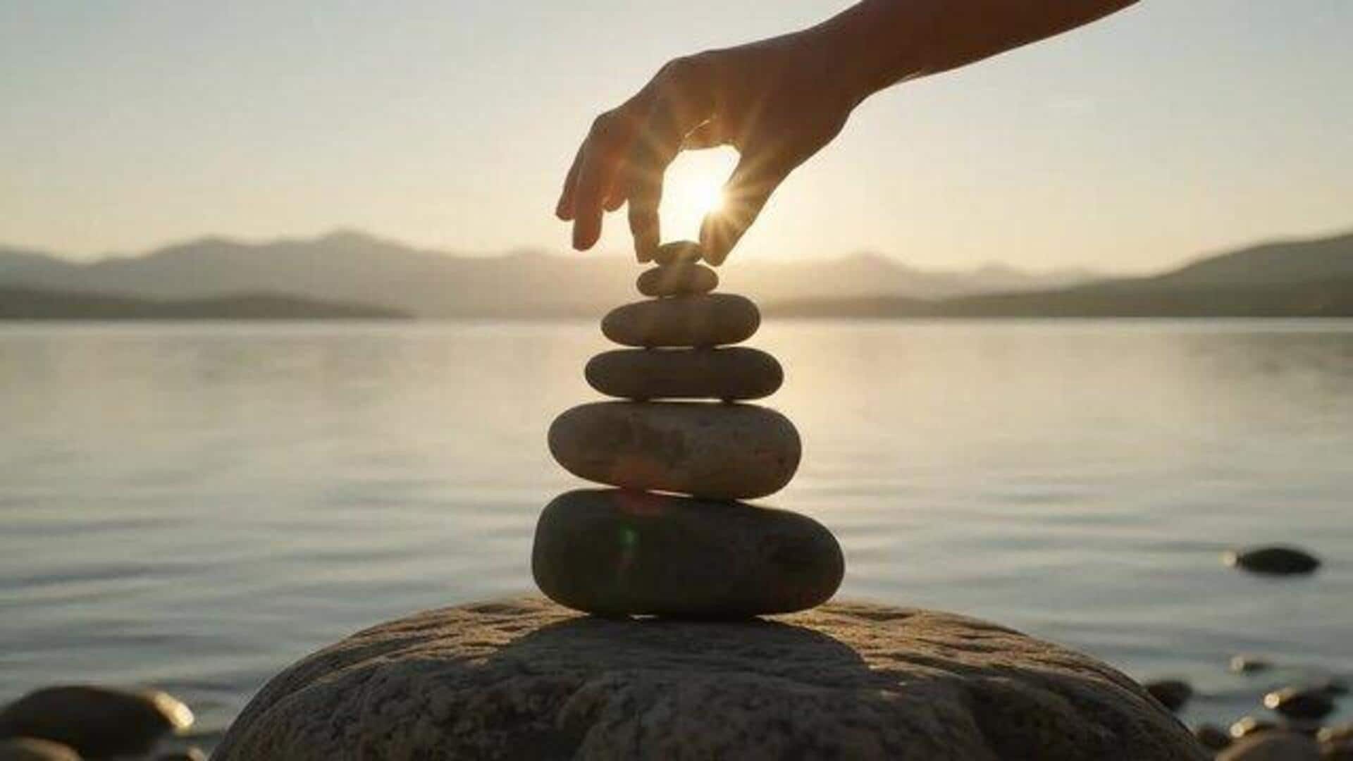 Stone balancing: A creative way to calm your mind 