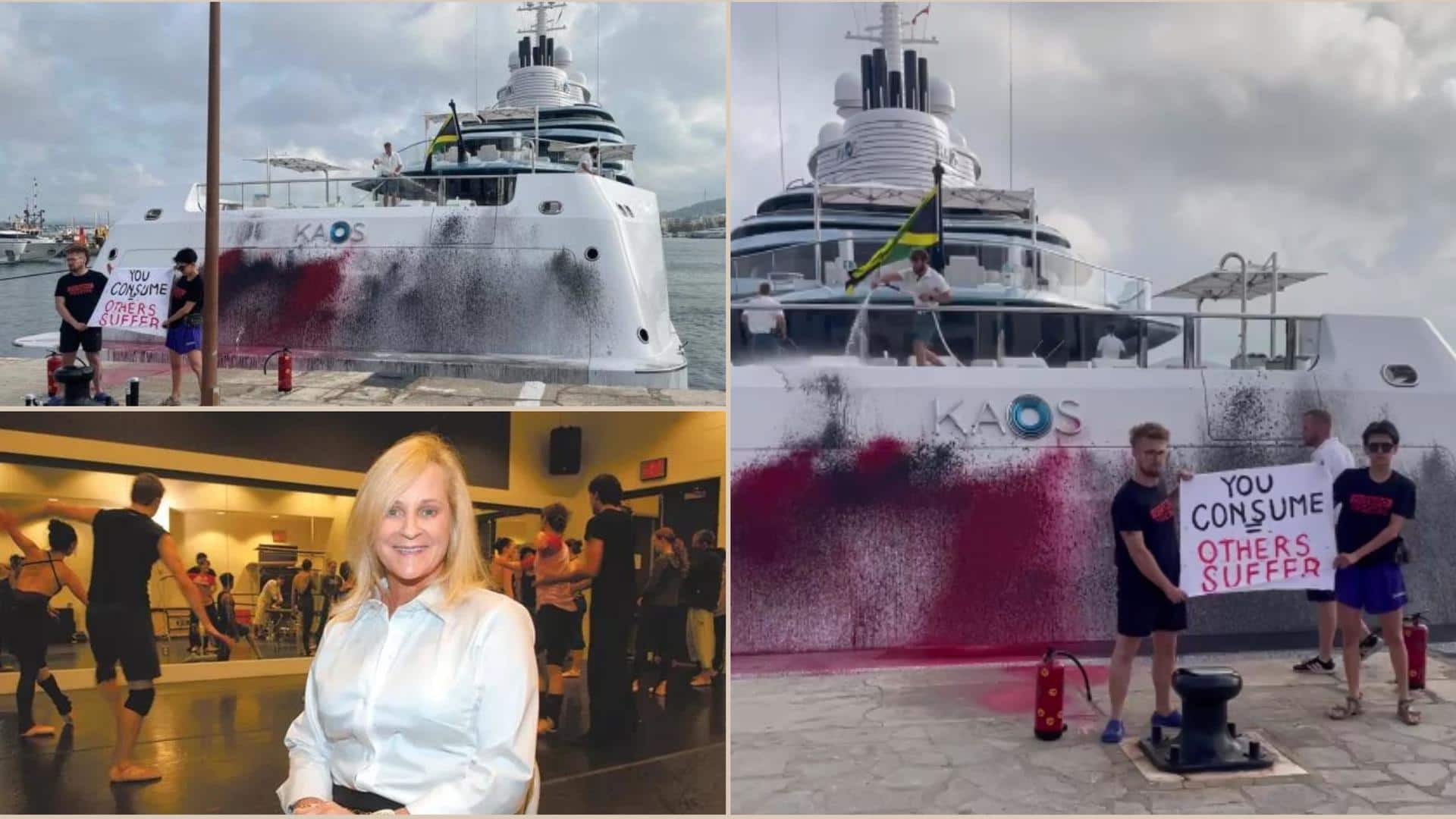 Climate activists vandalize Walmart heiress' $300 million superyacht