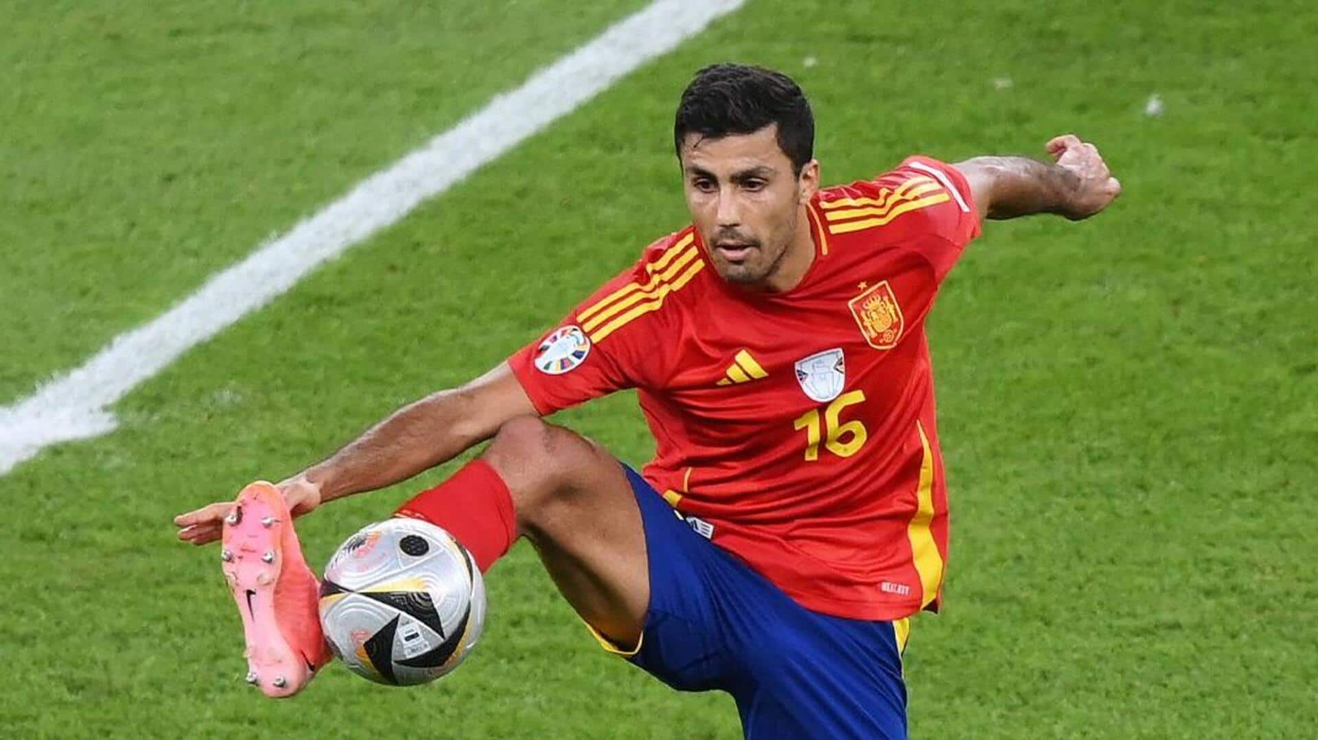 Rodri adjudged Euro 2024 Player of the Tournament: Key stats