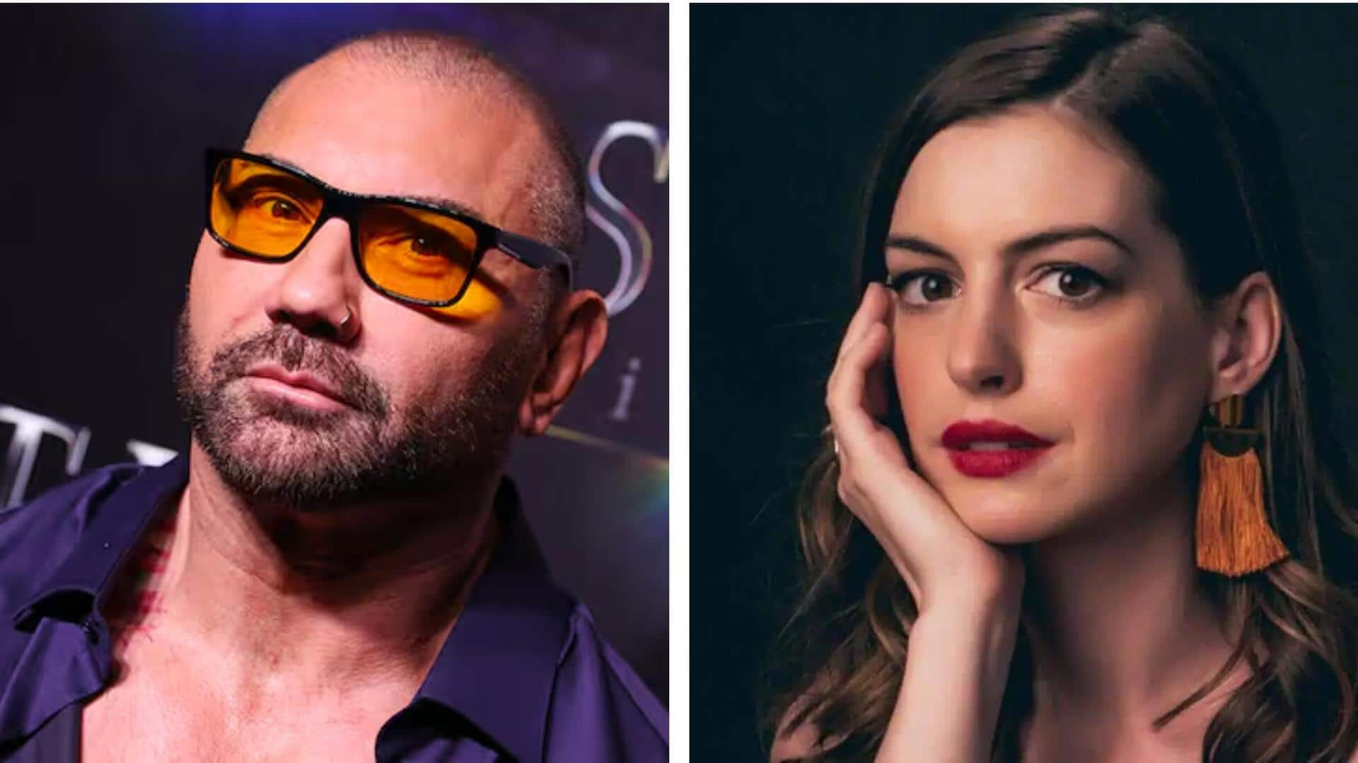 Anne Hathaway-Dave Bautista to lead upcoming wedding sting comedy