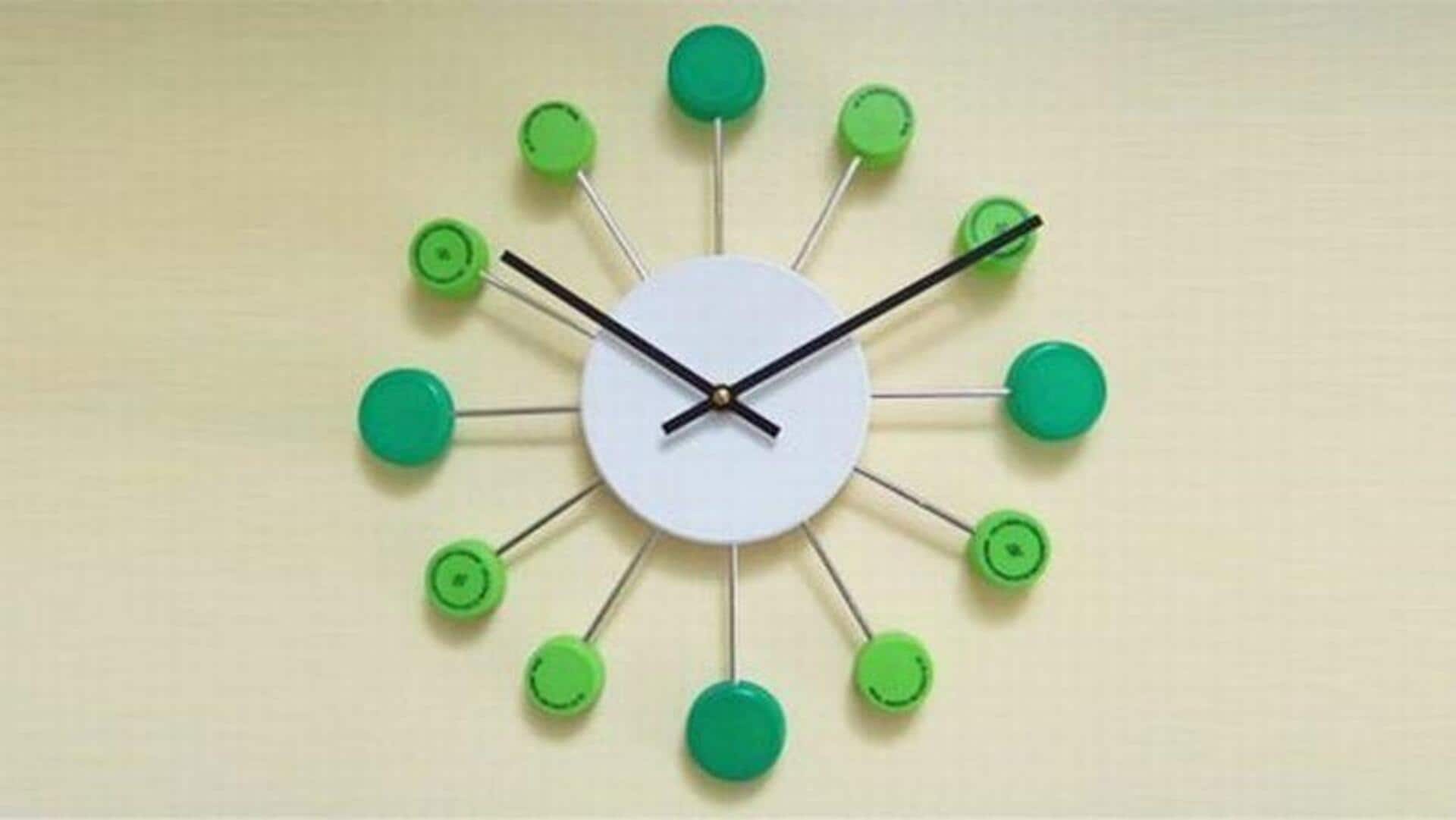 DIY: How to make clocks from recycled tin can lids