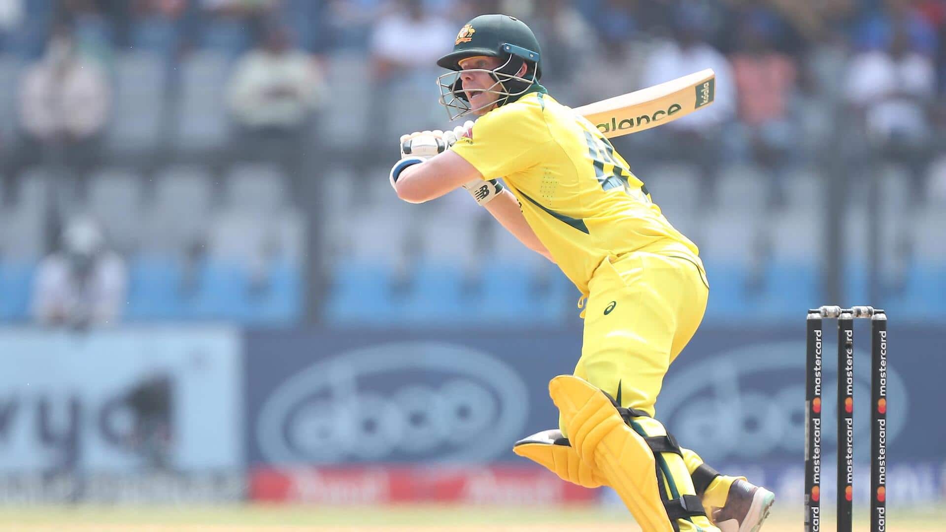 Steve Smith becomes Australia's third-highest scorer in ODI World Cups