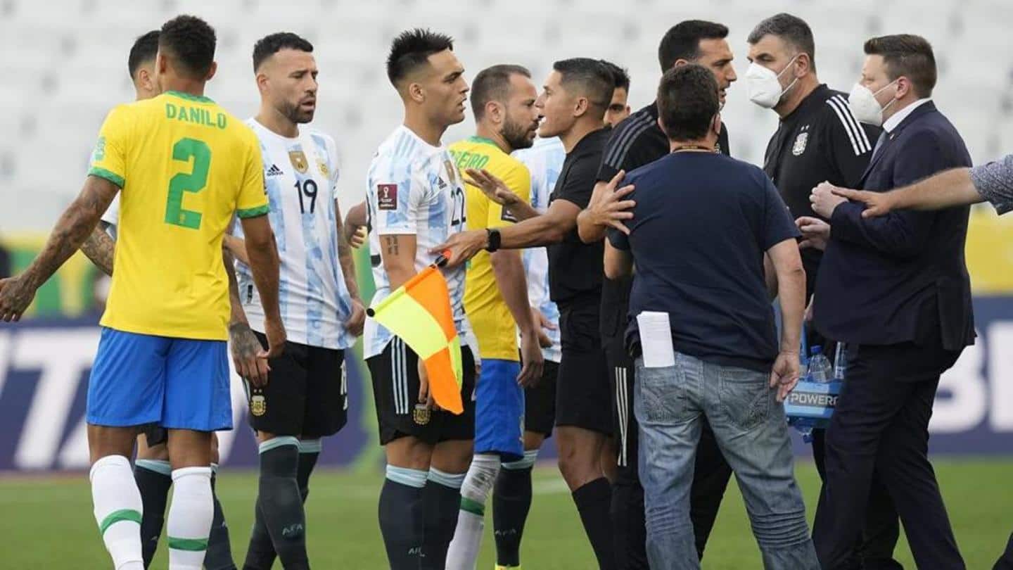World Cup Qualifiers: Brazil-Argentina match suspended over COVID-19 dispute