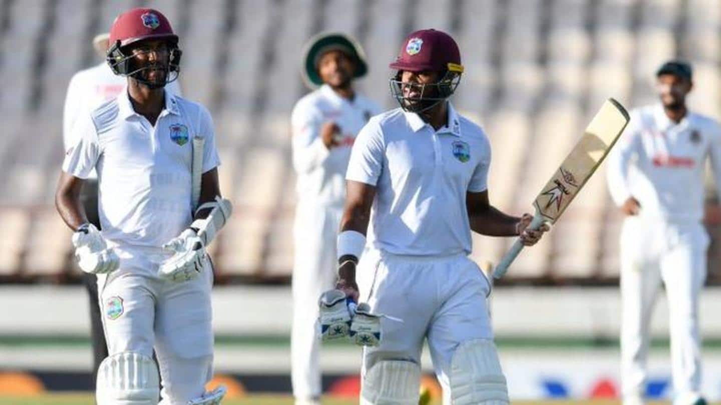 West Indies vs Bangladesh, Day 2: Report and key stats