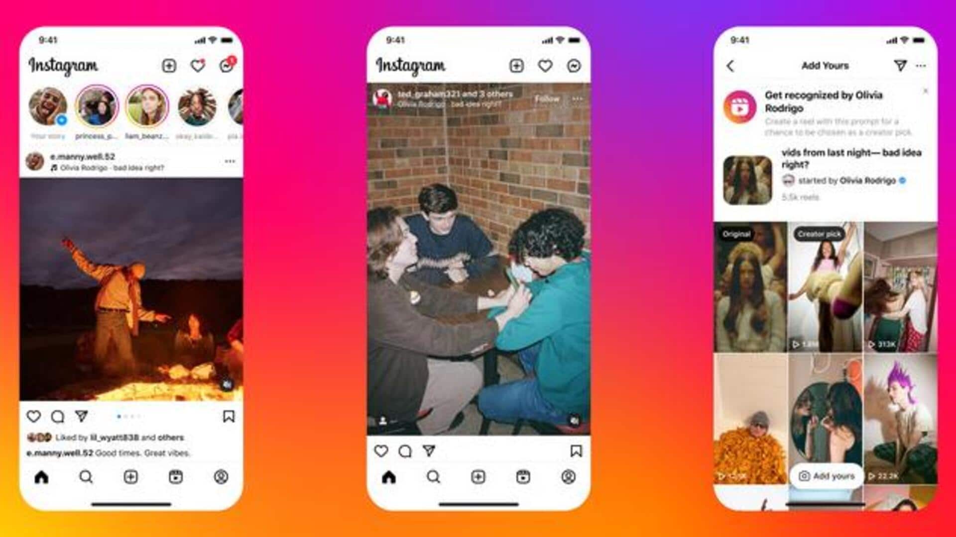 Instagram brings music to carousel posts; tests group mentions 