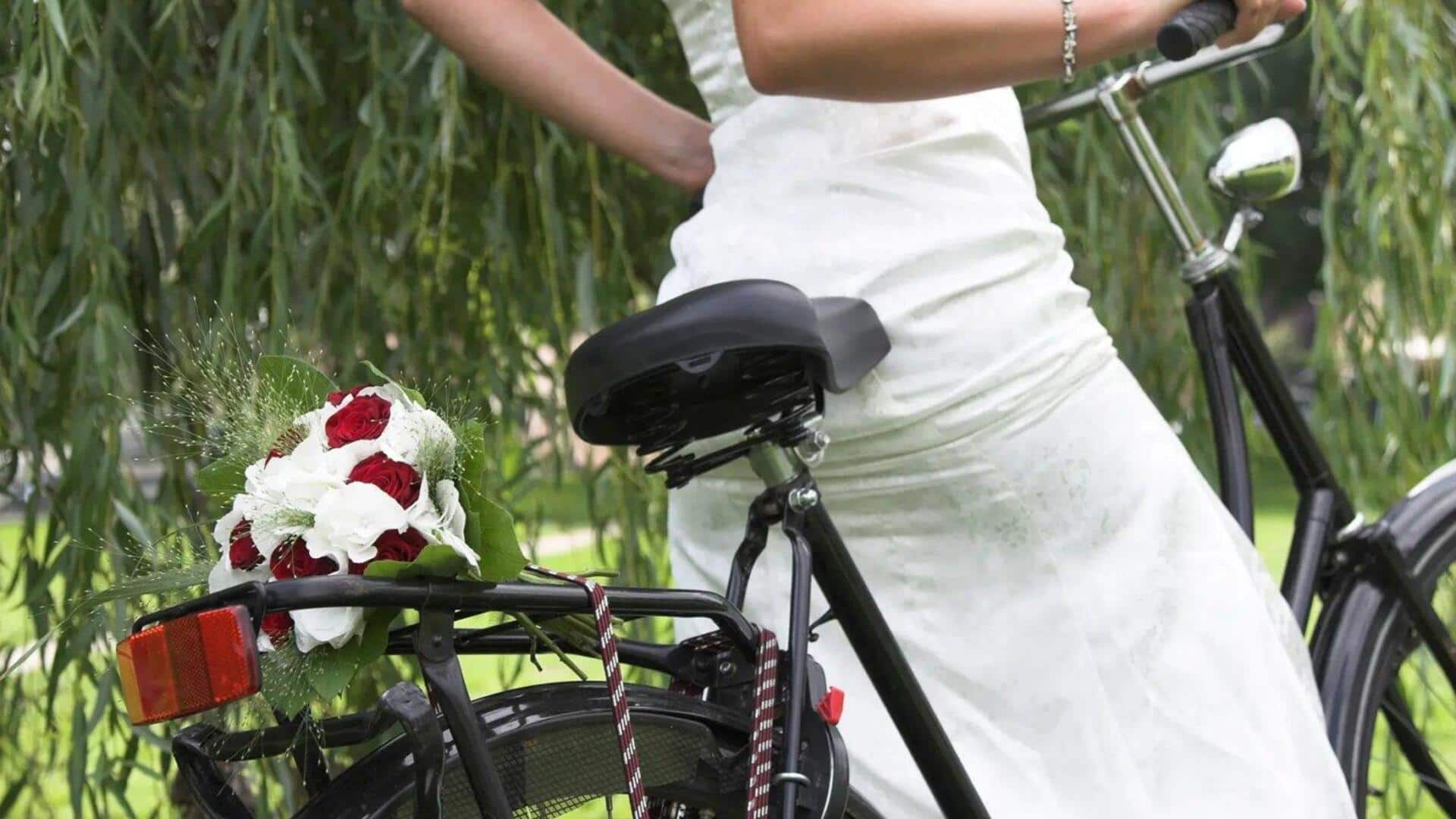 Do you know bikes are part of  Dutch wedding traditions?