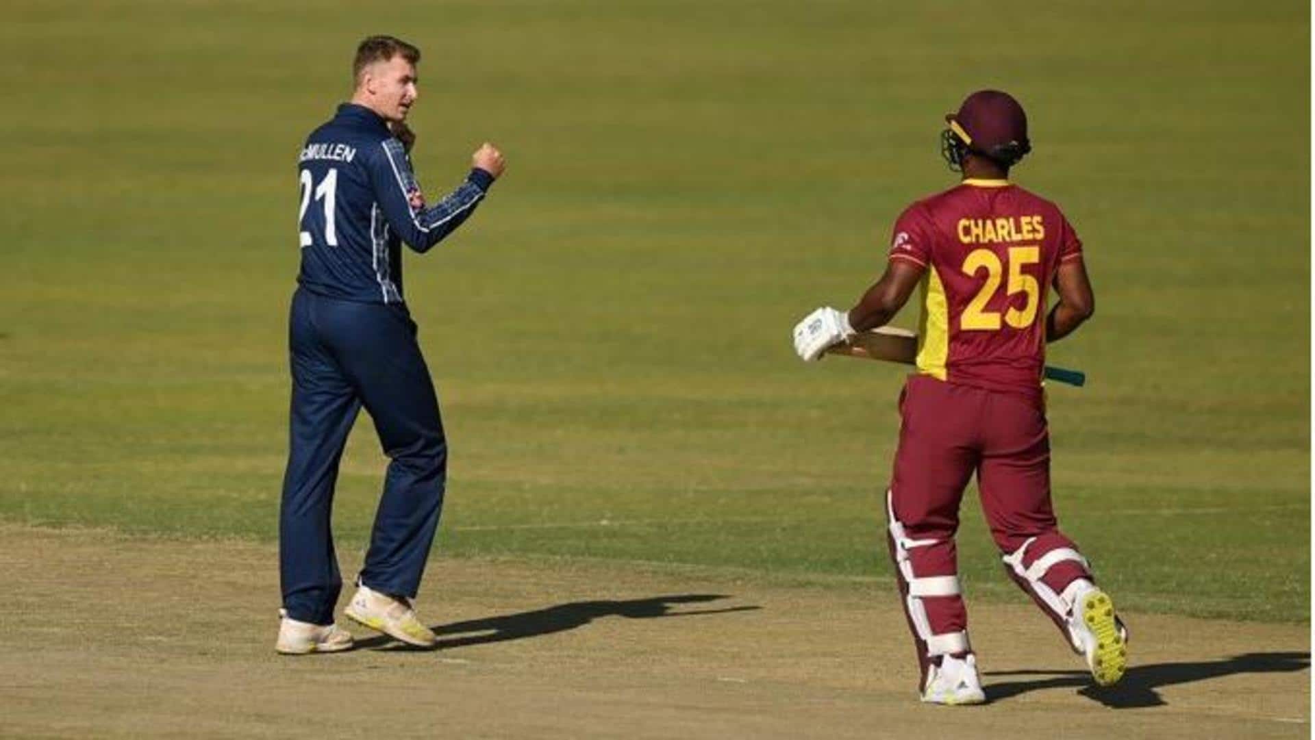 CWC Qualifiers: Scotland's Brandon McMullen rattles WI with three-wicket haul 