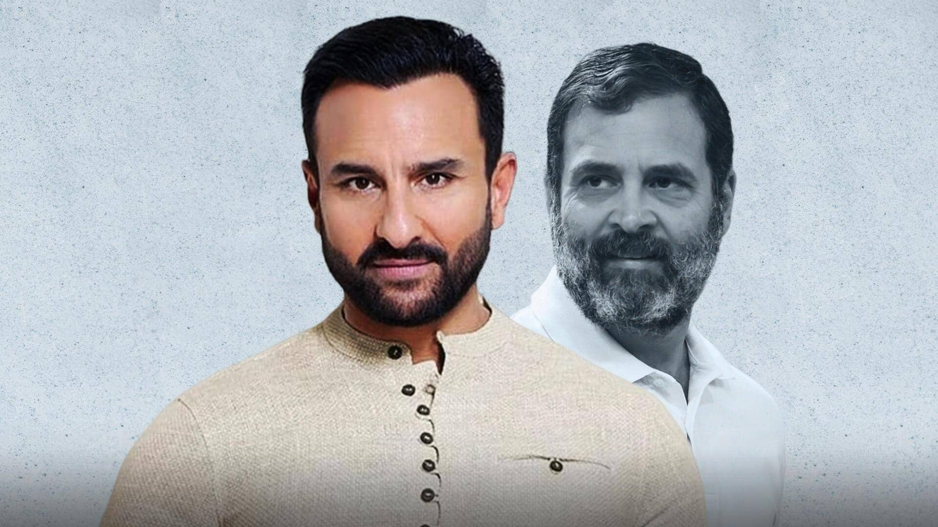 Saif Ali Khan calls Rahul Gandhi 'brave and honest' politician