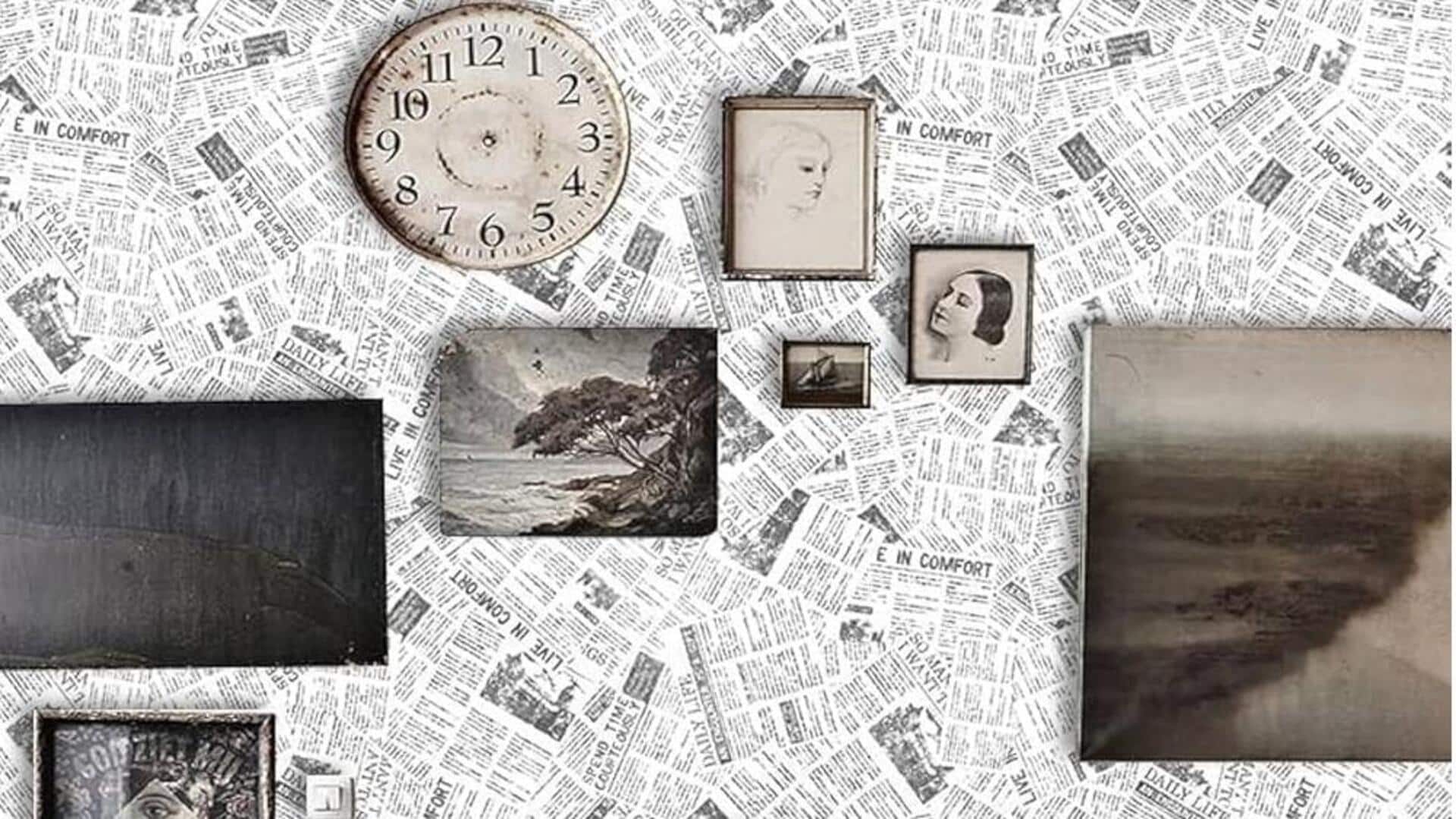 Newspaper art: About this trending home decor item