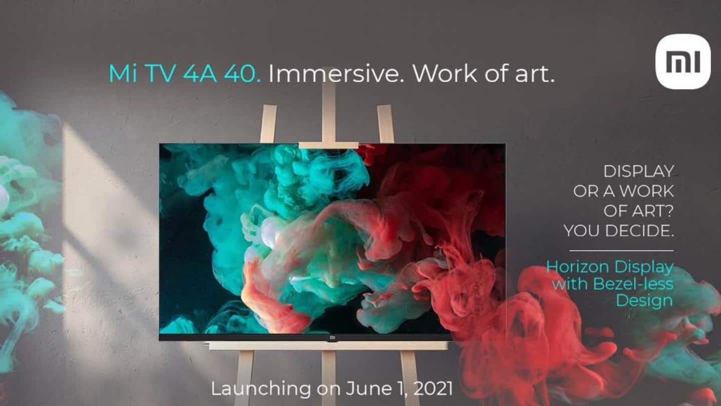 Mi TV 4A 40-inch TV to debut on June 1