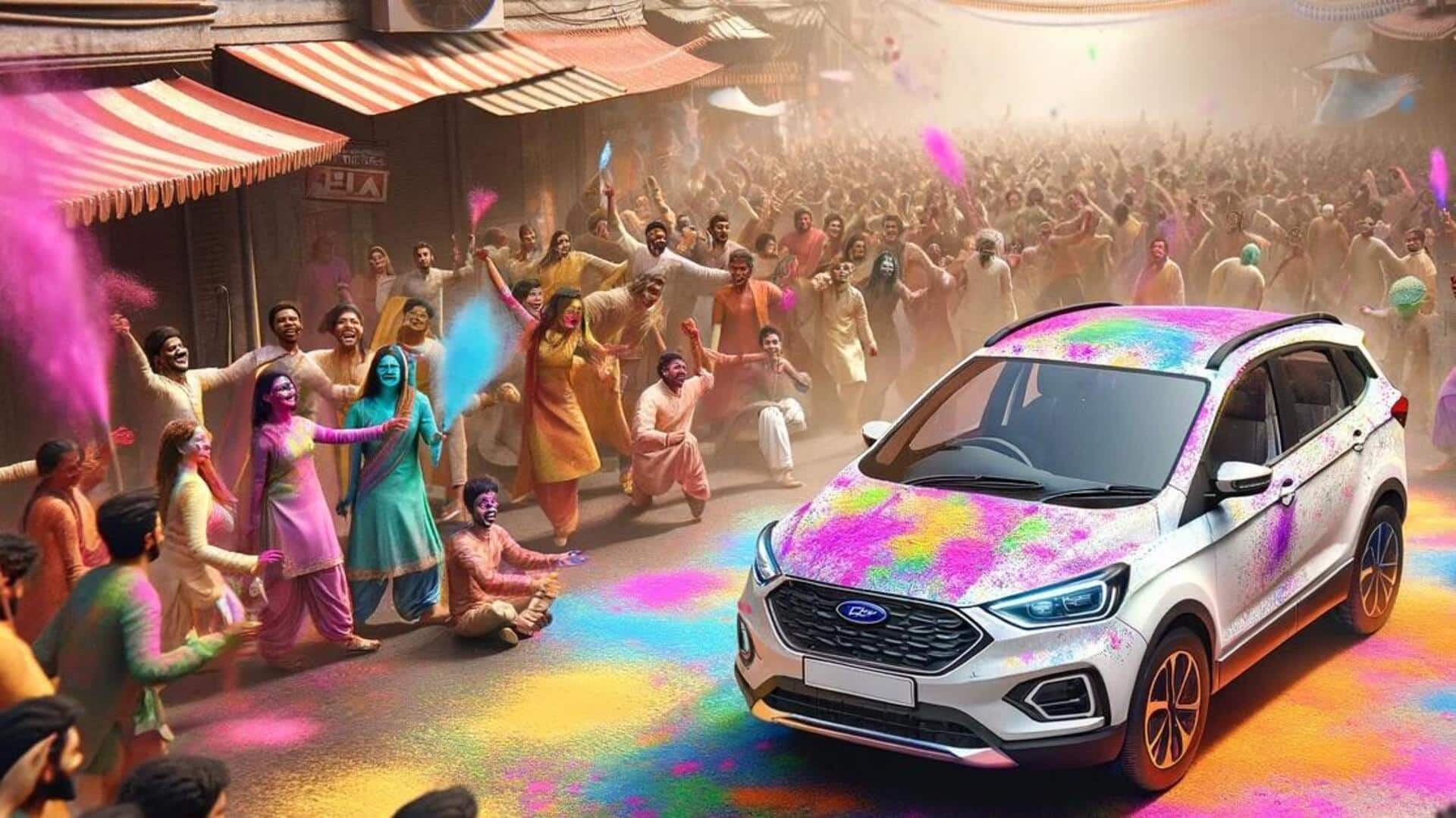 Don't want stains on car this Holi? Take these steps