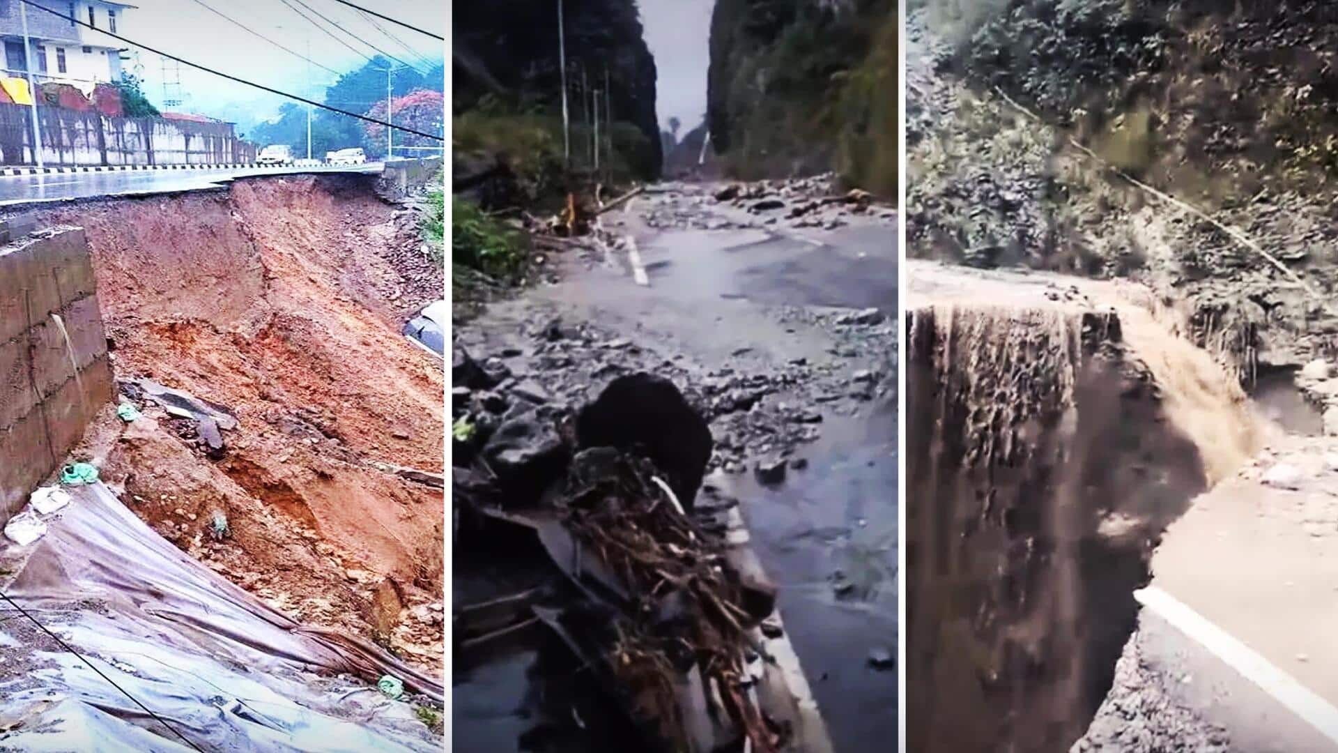Highway along China border washed away after landslide in Arunachal 