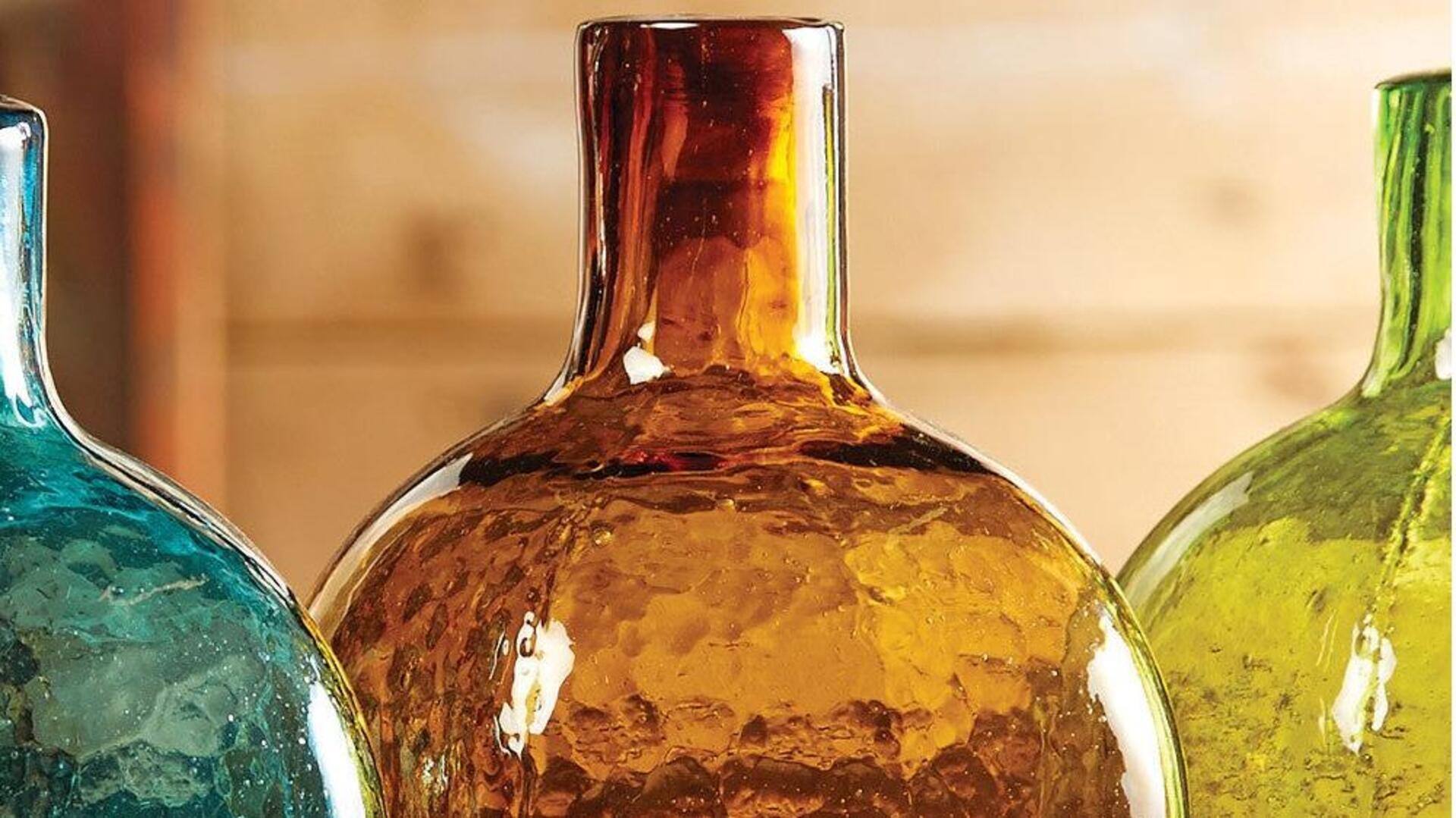 Add charm to your home with vintage glass bottles