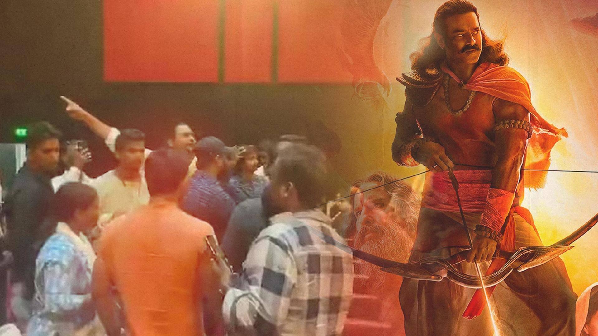 Hindu outfit members create ruckus at 'Adipurush' screening in Maharashtra