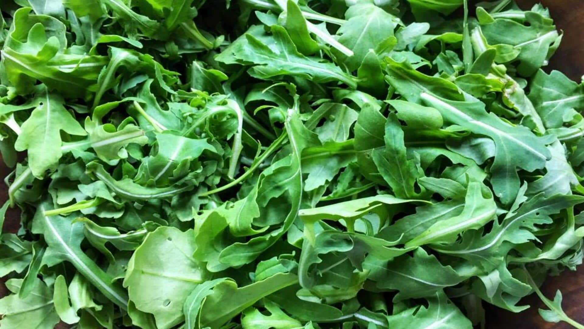 Gourmet delicacies with flavorful arugula