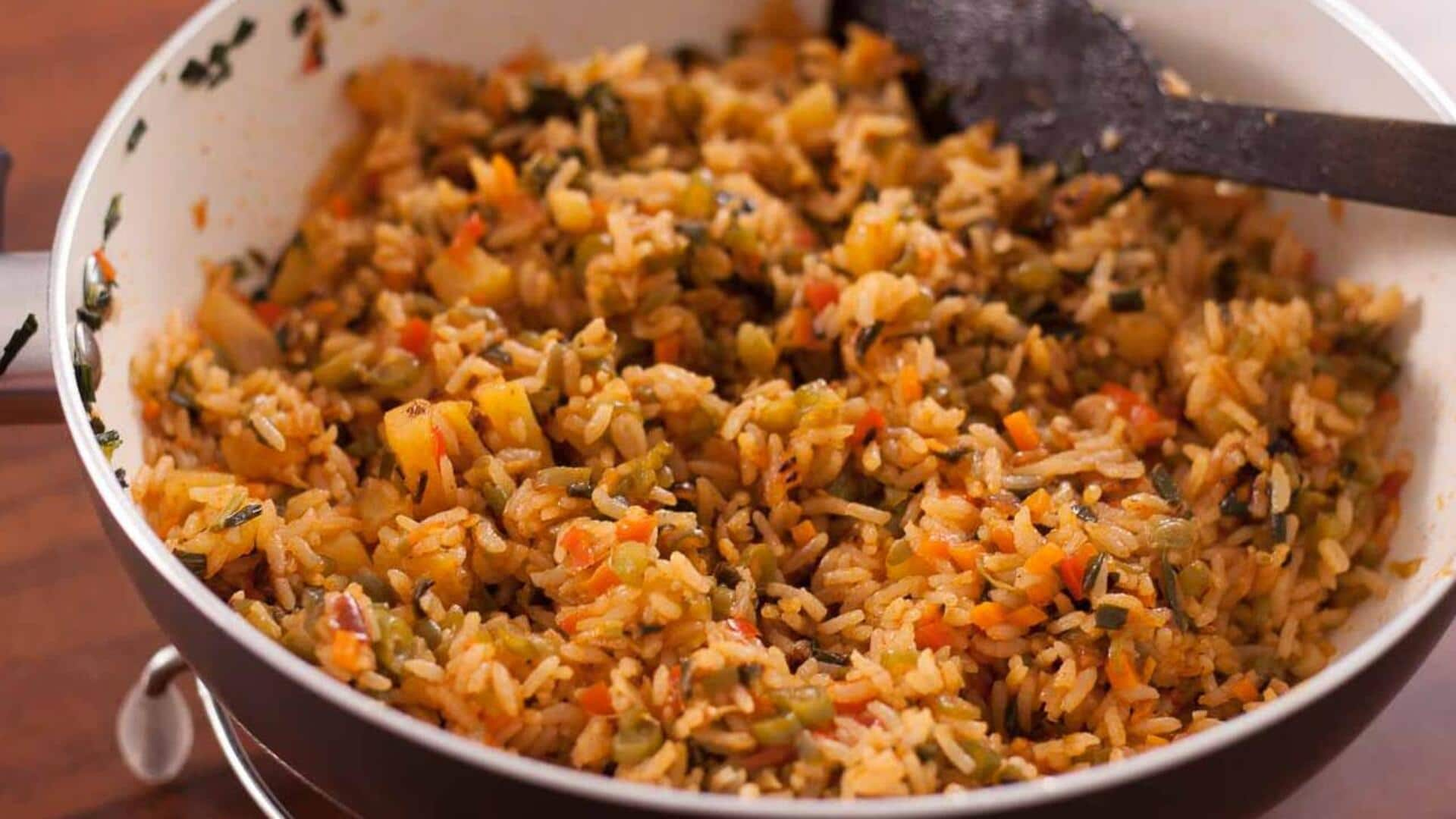 Try this Thai spicy pineapple fried rice recipe