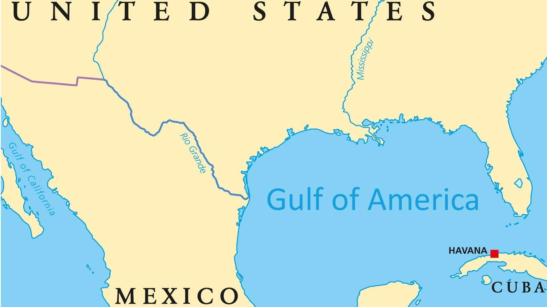 Trump renames Gulf of Mexico as 'Gulf of America'