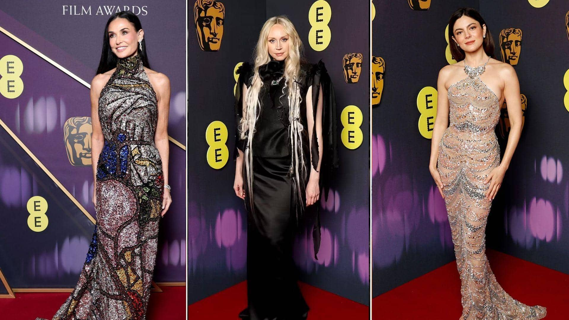 From aquatic chic to dark glamor: Boldest looks at BAFTA