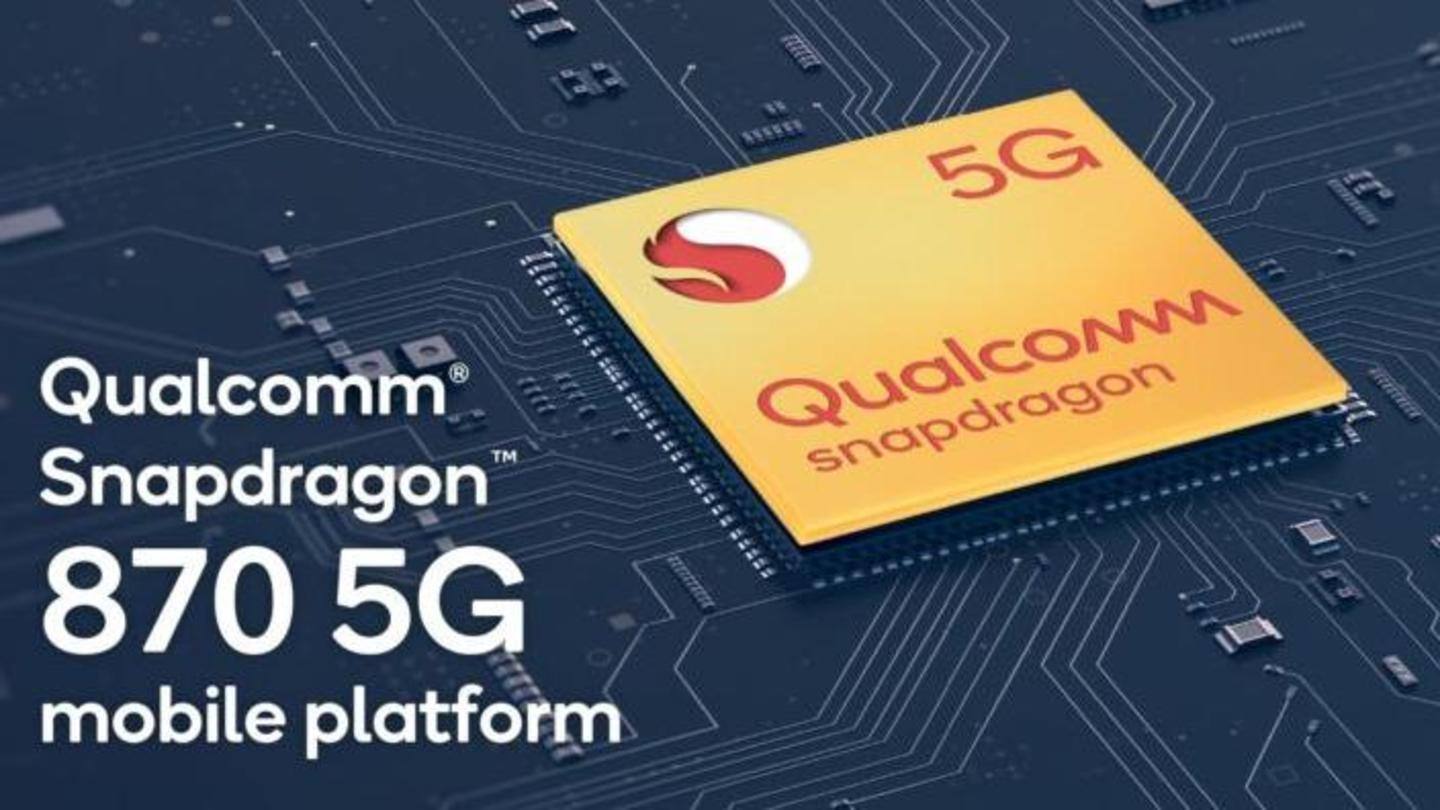 It will draw power from a Snapdragon 870 chipset It will draw power from a Snapdragon 870 chipset