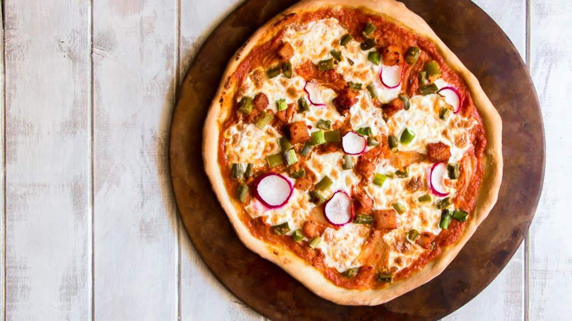 Try this fusion Korean-Italian kimchi pizza recipe