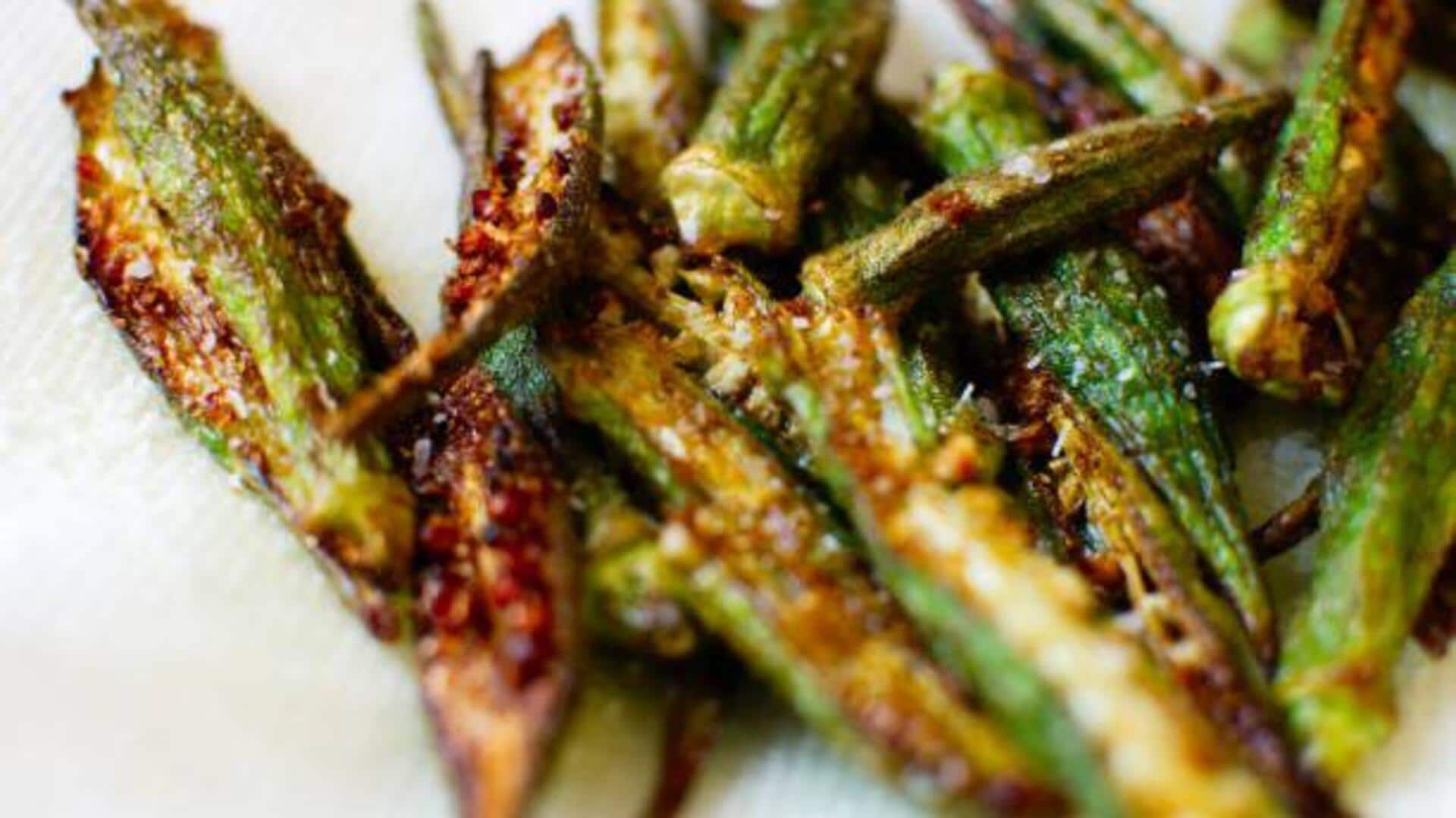 Roasted okra fries: A healthy snack alternative
