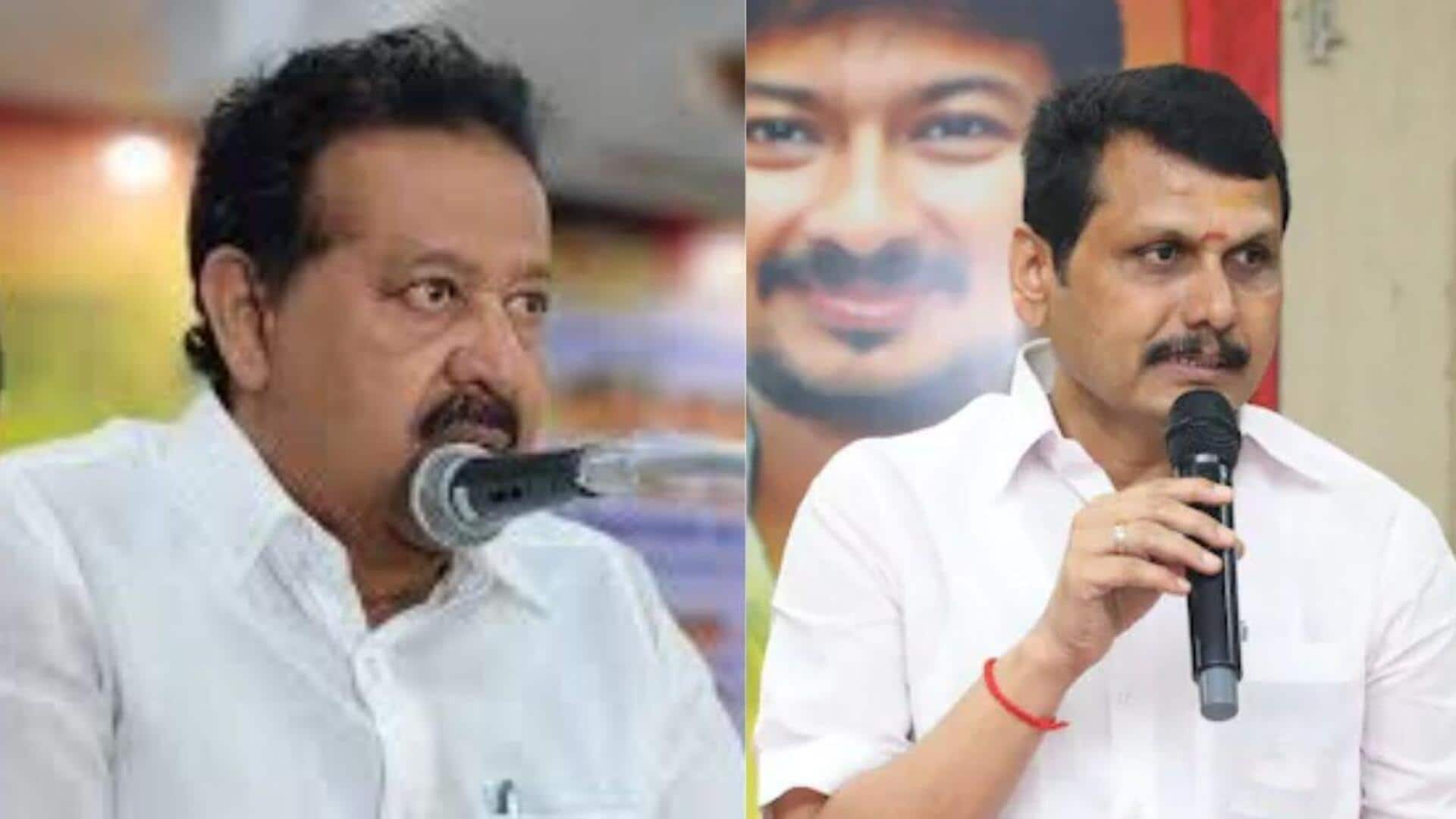 Tamil Nadu ministers Senthil Balaji, K Ponmudy resign 