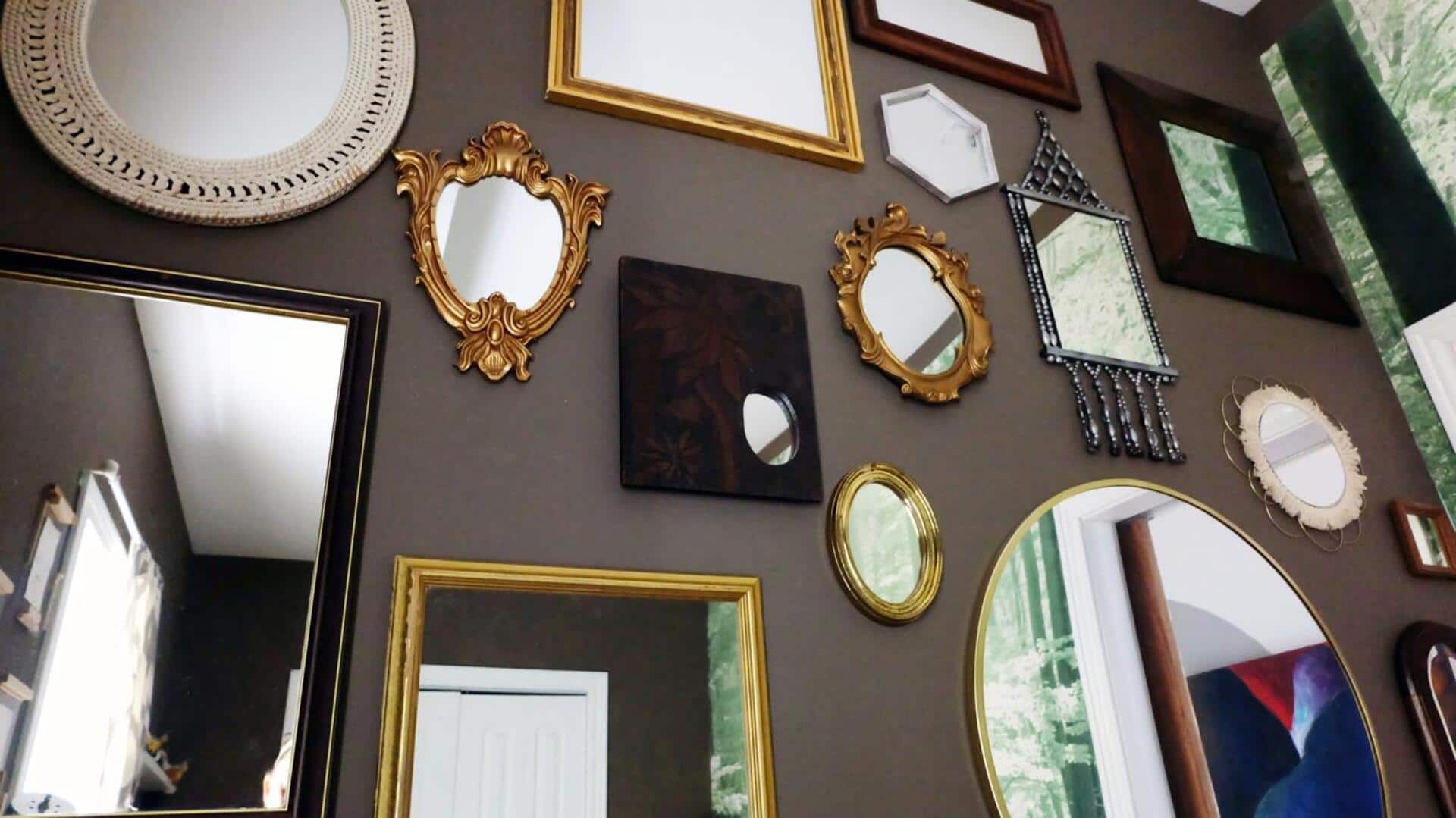 Create a gallery with vintage mirrors: Here's how Create a gallery with vintage mirrors: Here's how
