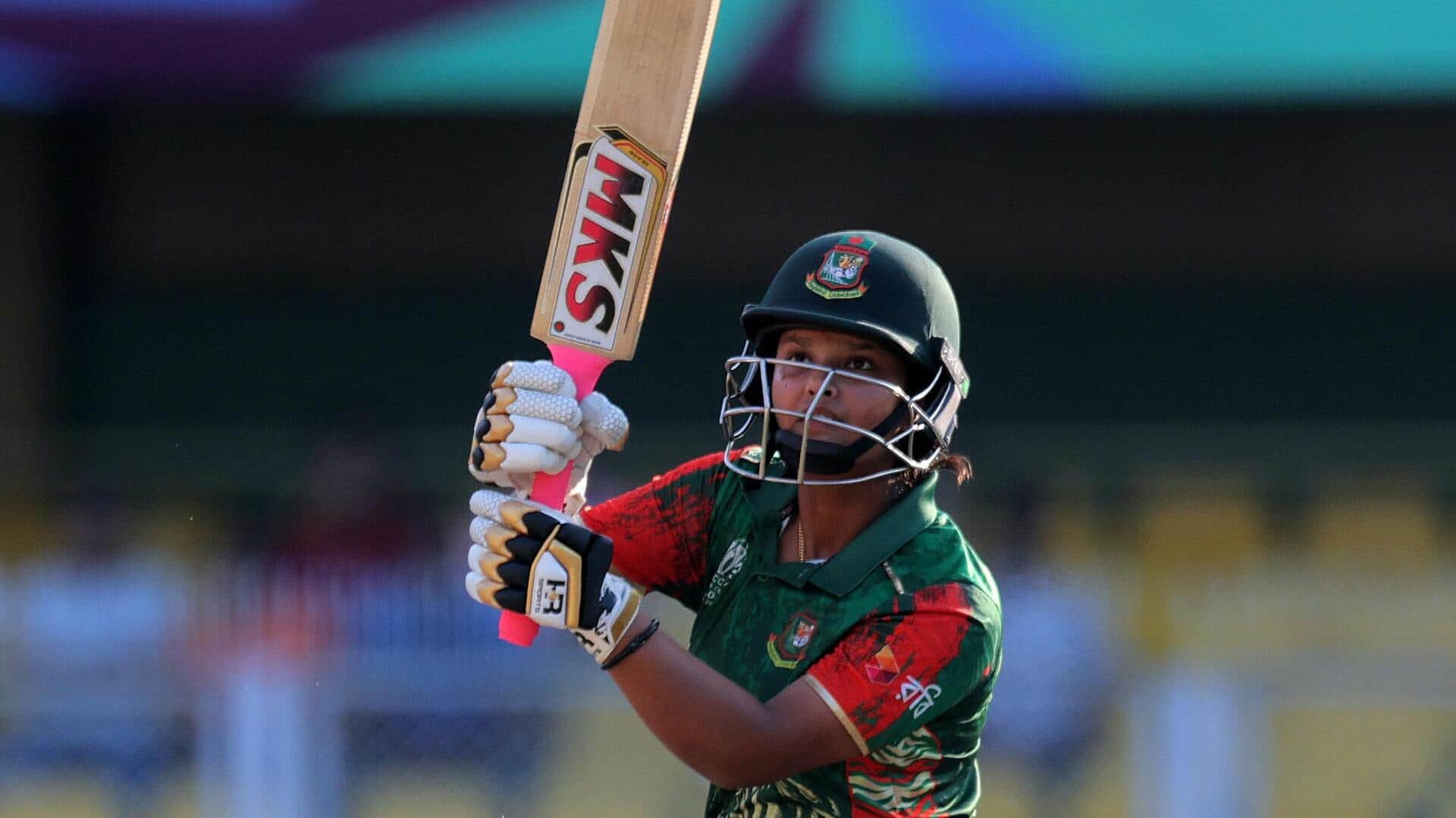 Women's World Cup: Sobhana Mostary slams unbeaten 66 versus Australia Women's World Cup: Sobhana Mostary slams unbeaten 66 versus Australia