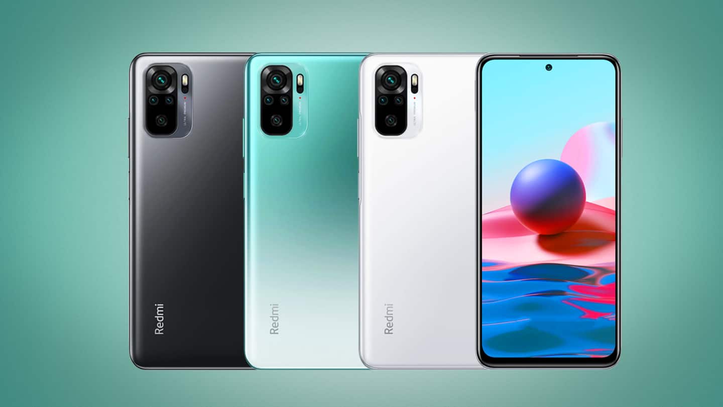 Redmi Note 10's first sale in India today