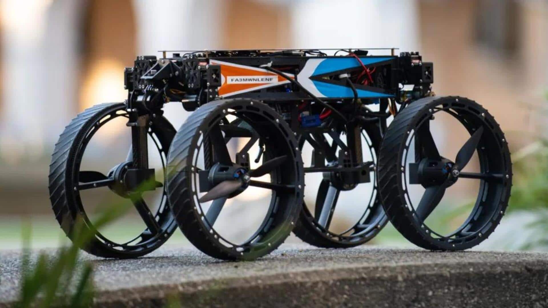 Researchers build robot that can walk, drive, and even fly