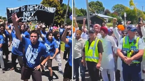 Watch: Another Sikh procession in New Zealand blocked with Haka