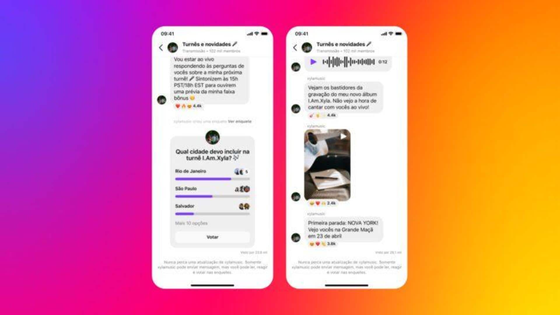 How to create a broadcast channel on Instagram