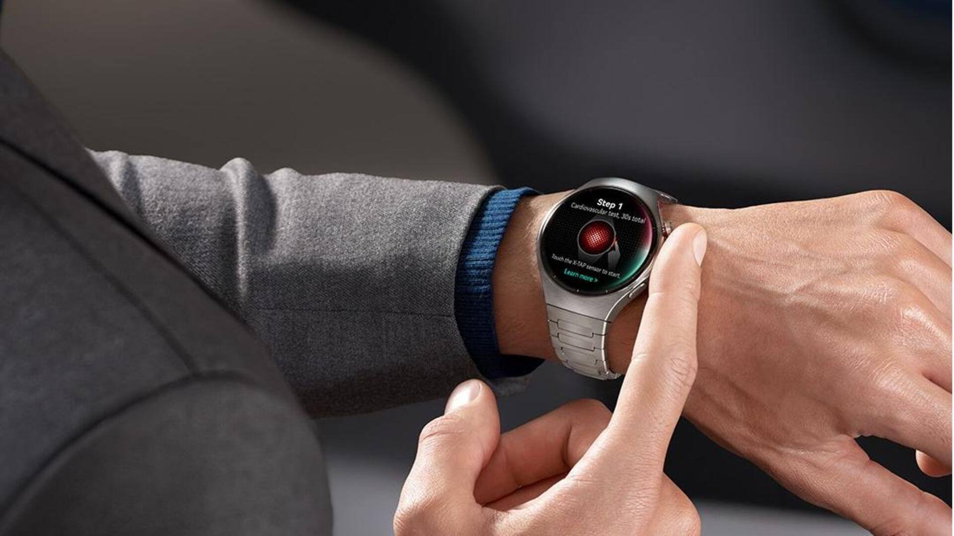 Huawei's flagship smartwatch uses fingertip scans to track health better