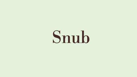 Word of the Day: Snub
