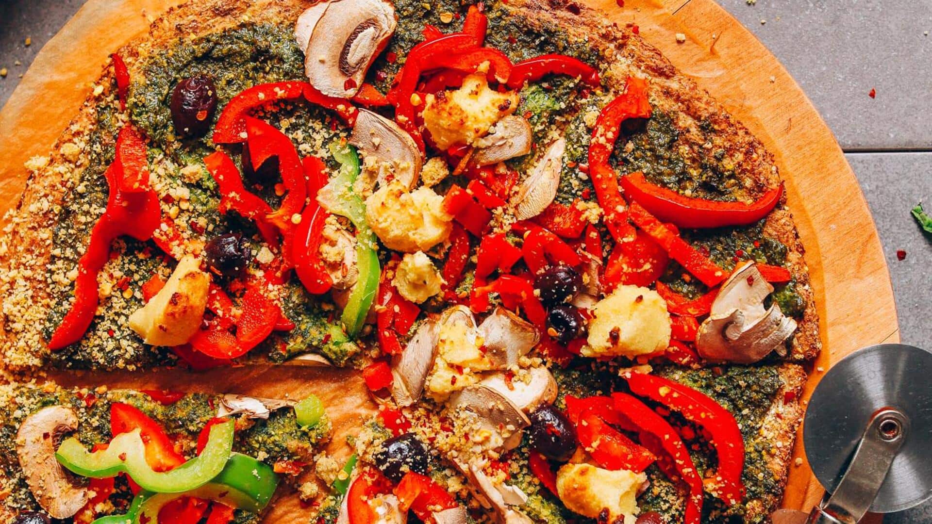 Give your vegetarian pizza a healthy twist