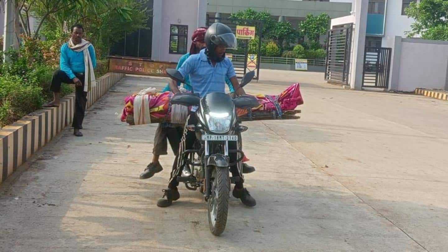 MP: Denied hearse, man carries mother's body on motorcycle