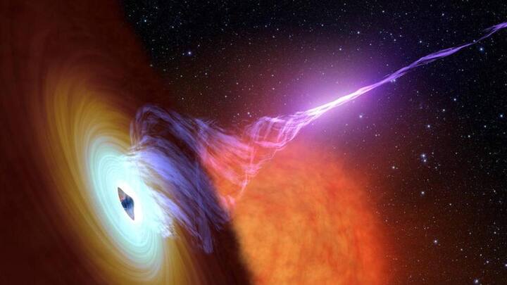 Black hole jet 50 times larger than its galaxy discovered